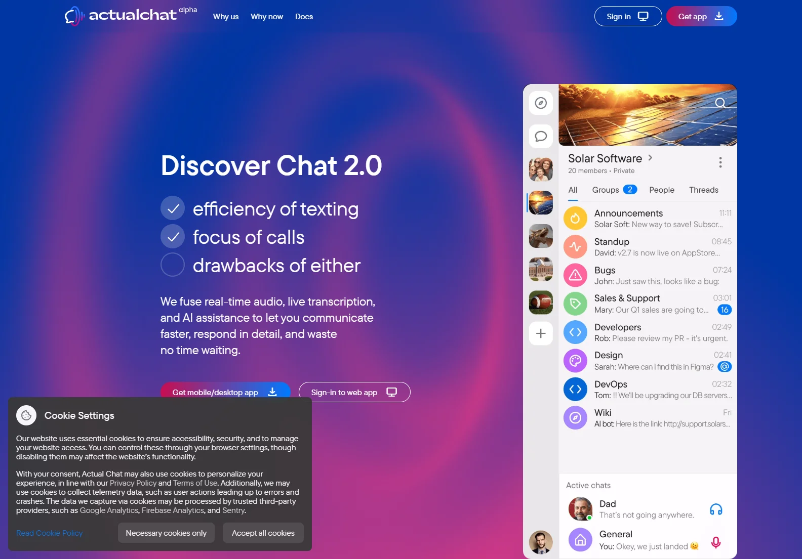 Actual Chat: Enhancing Communication with AI