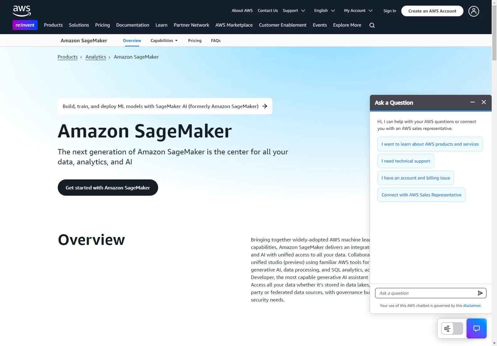 Amazon SageMaker: Empowering Machine Learning on AWS