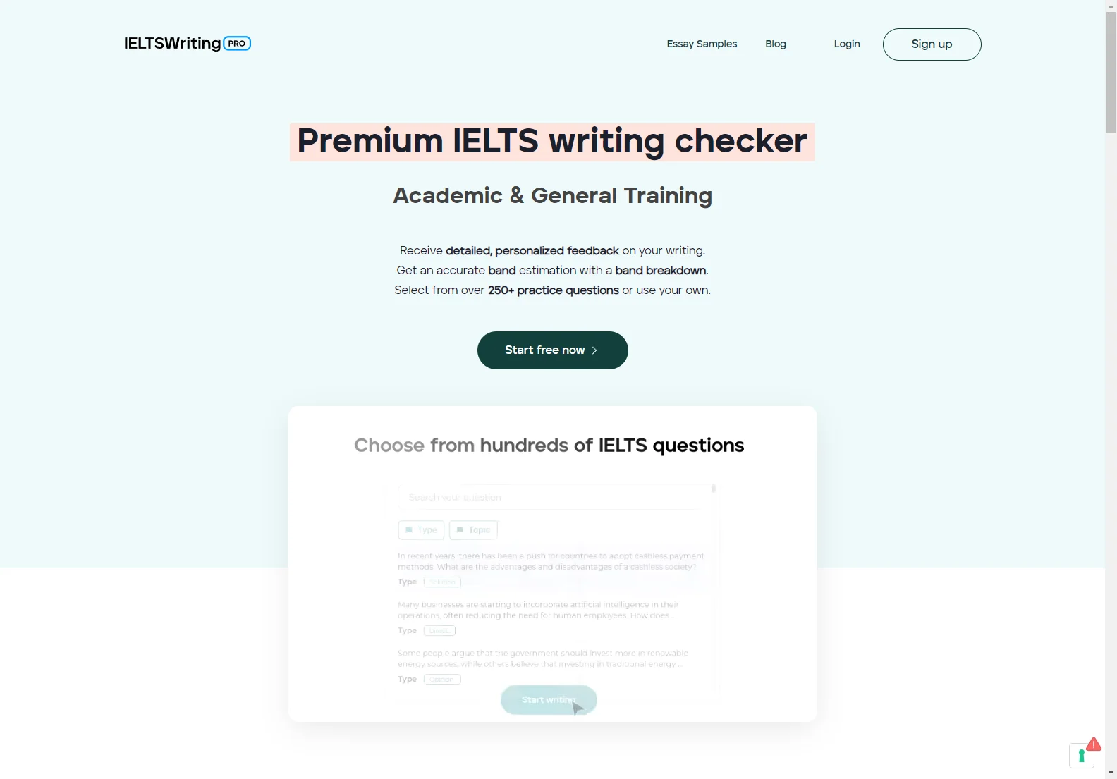 IELTSWritingPro: The Ultimate IELTS Writing Checker