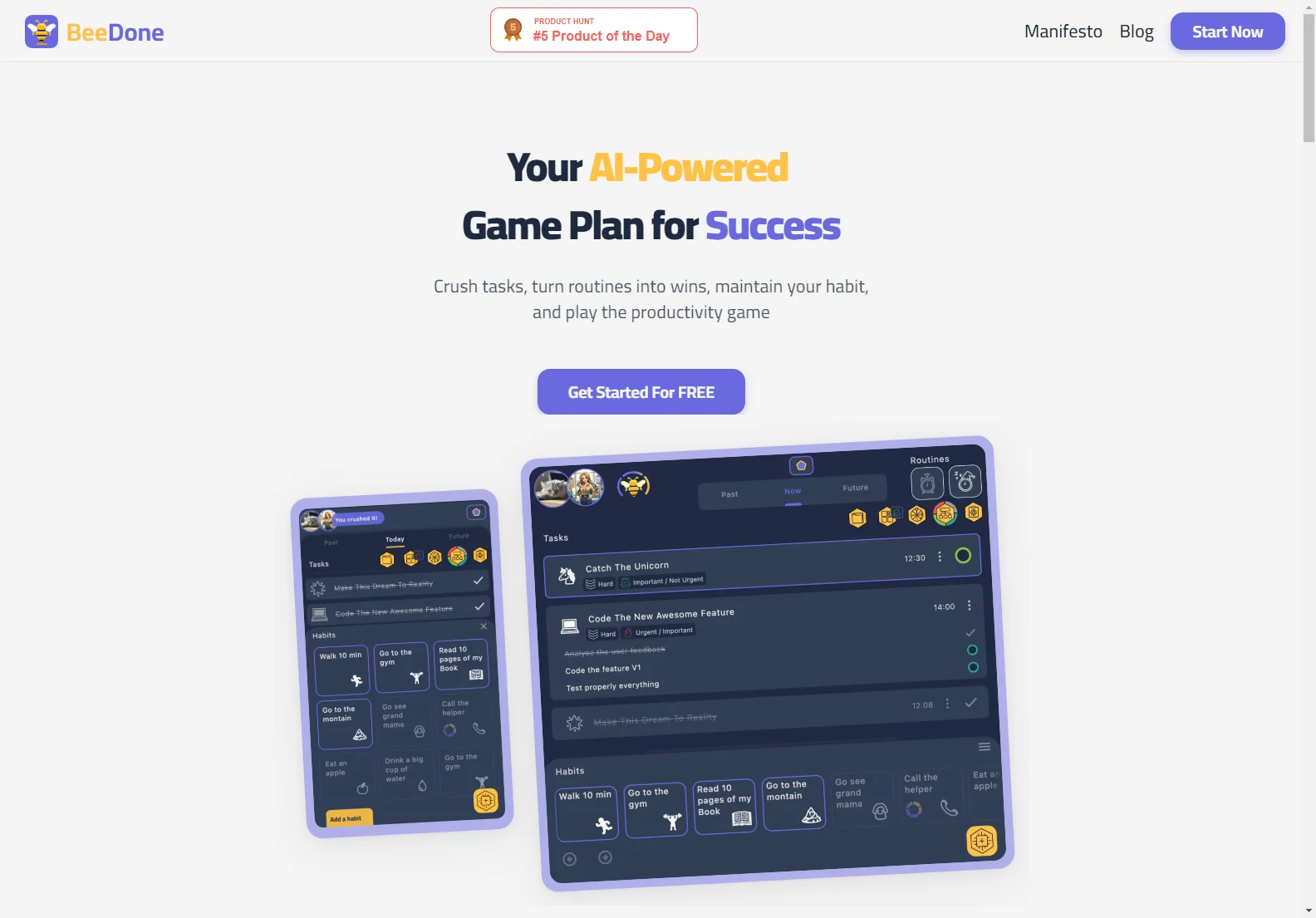 BeeDone: Elevate Productivity with AI Gamification