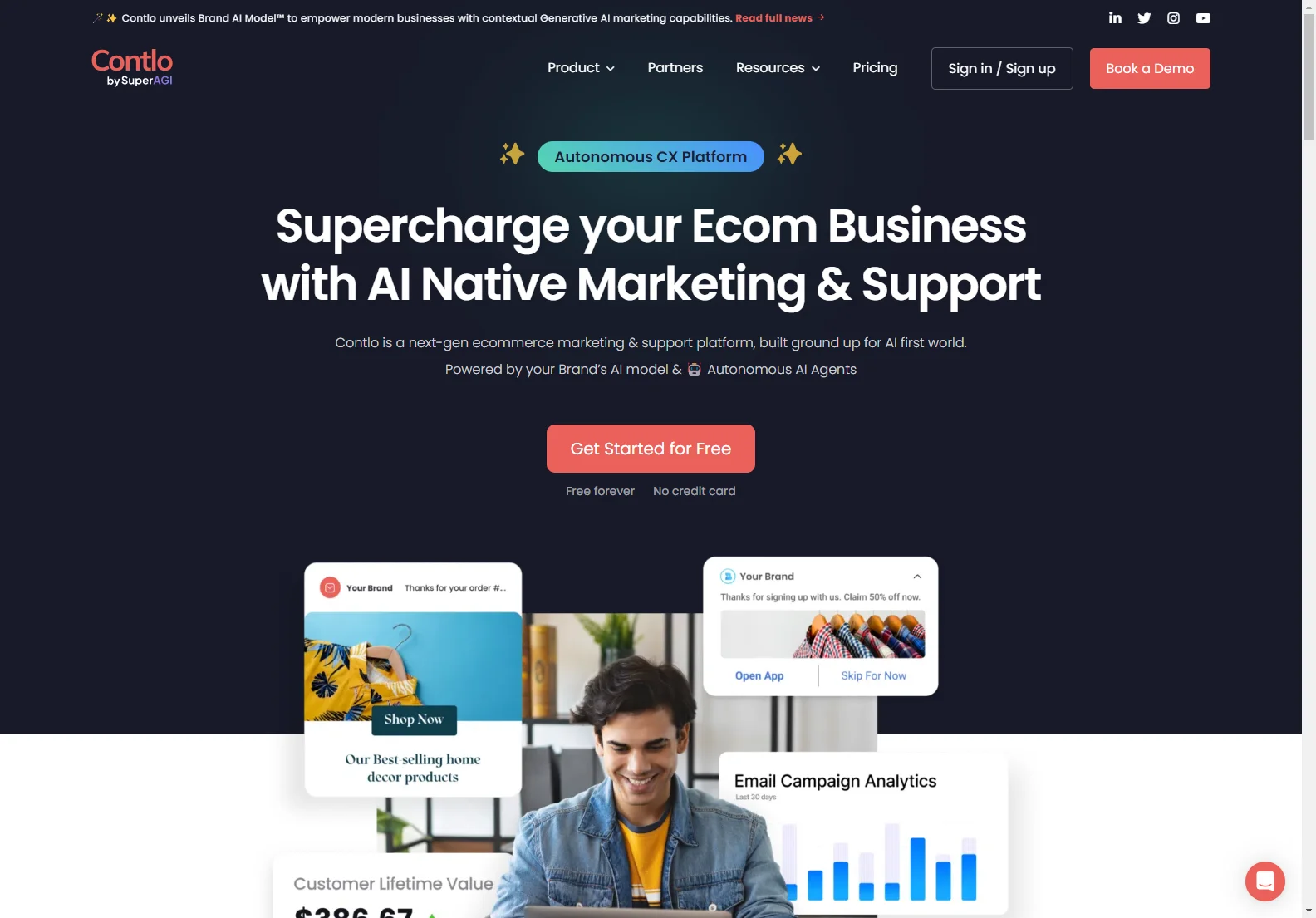 Contlo: Empowering Businesses with AI Marketing | Sign Up Now