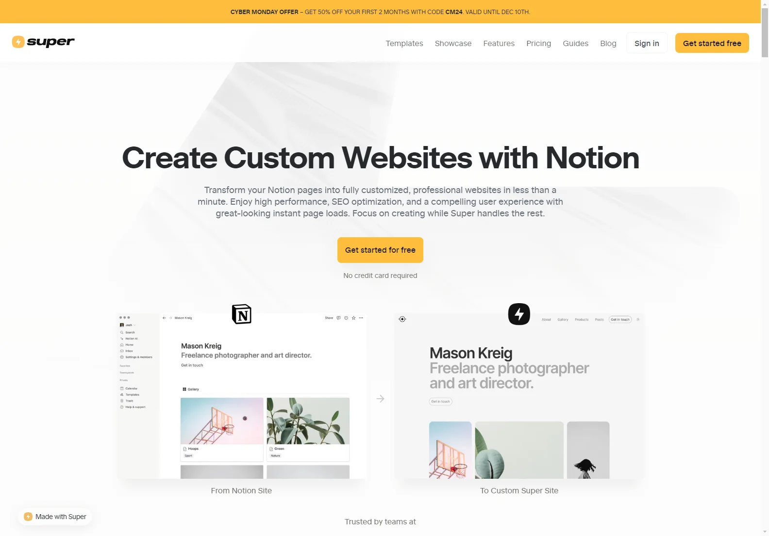 Super: Create Stunning Custom Websites with Notion for an Unbeatable Online Presence