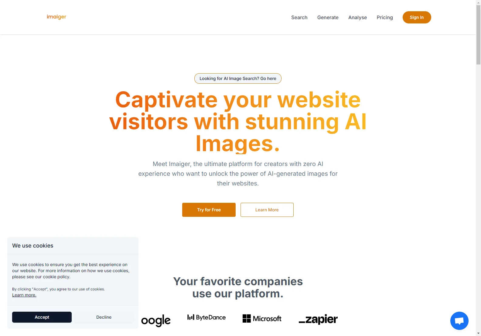 Imaiger: Unleashing AI Image Potential for Websites