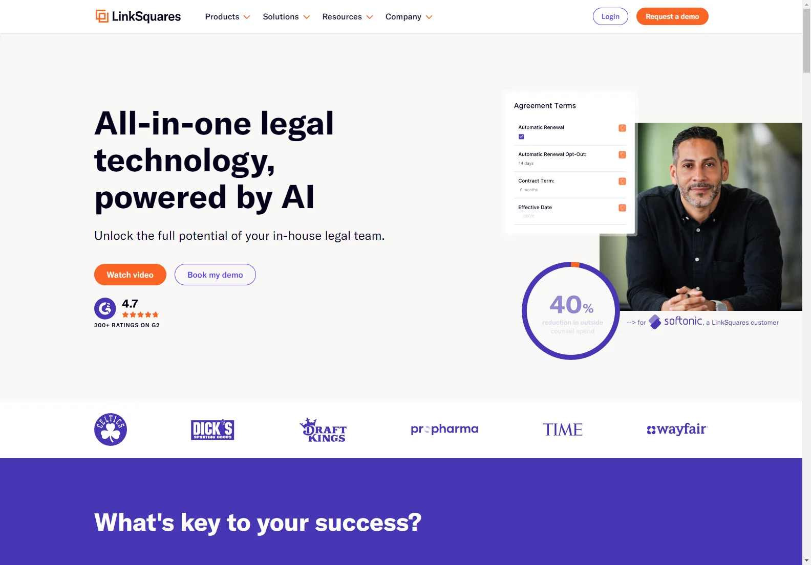 AI-Powered LinkSquares: Streamlining Legal Team's Contract Management