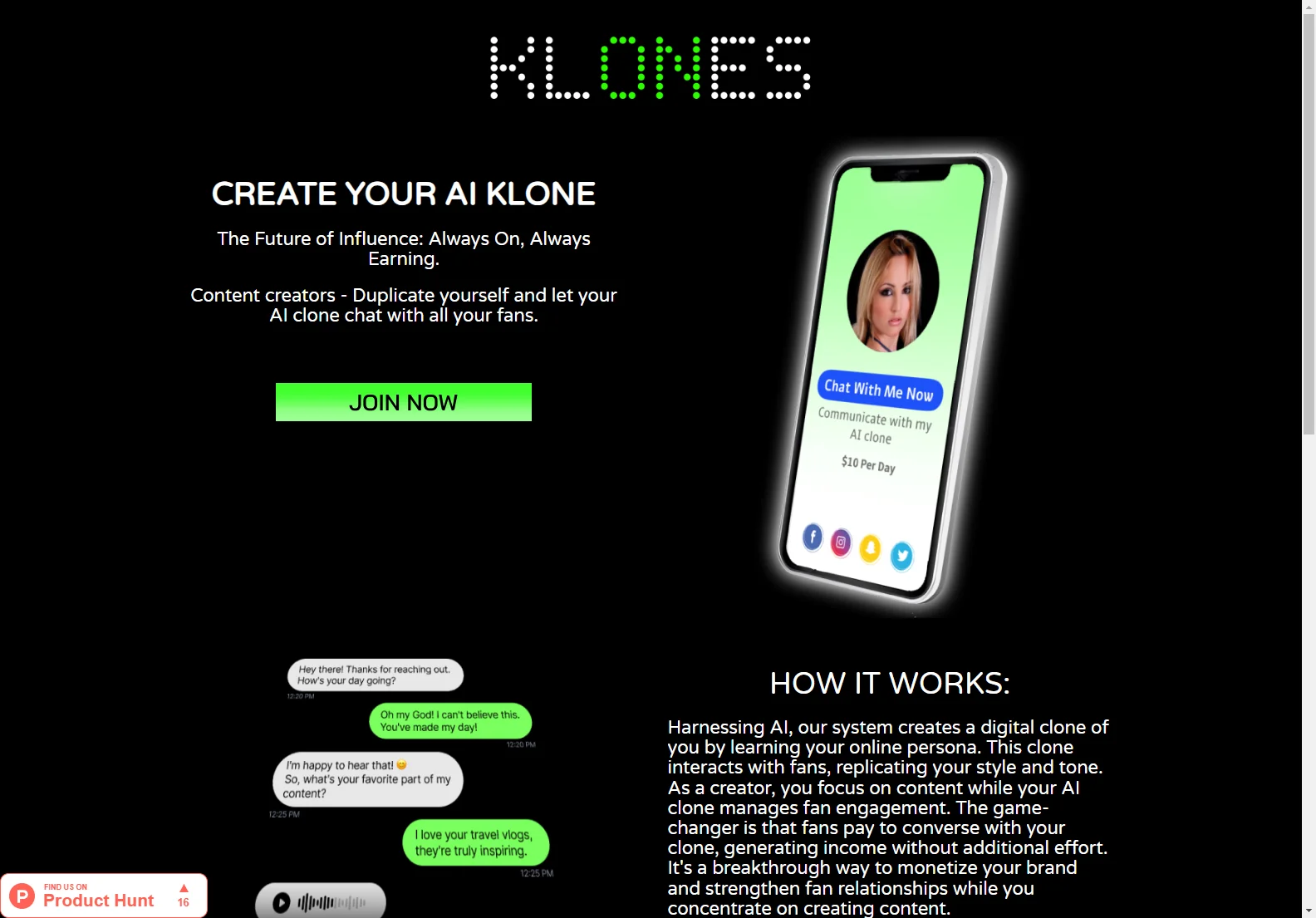 Klones - Revolutionize Fan Engagement with AI