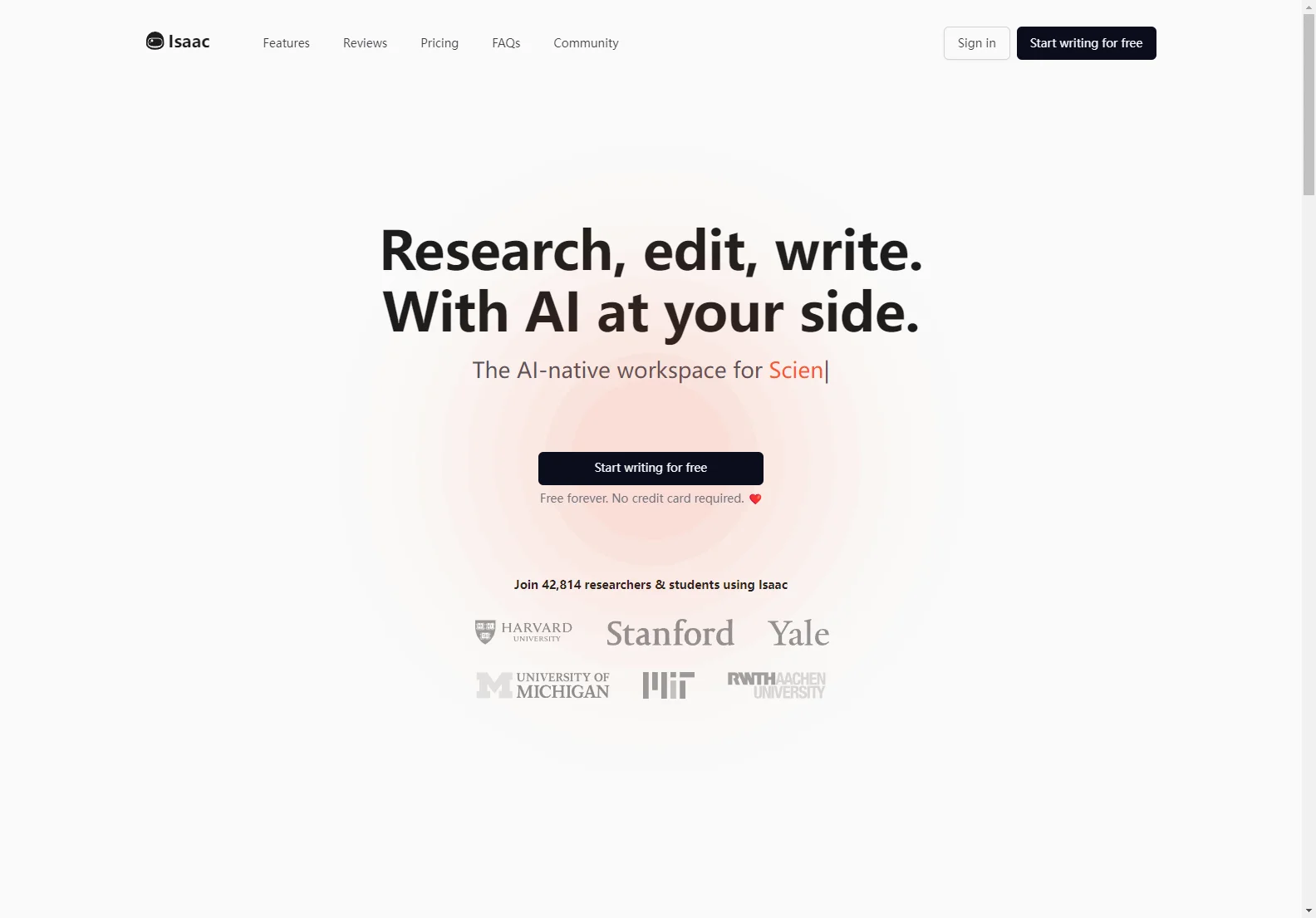 Isaac Editor: Empowering Academic Writing with AI