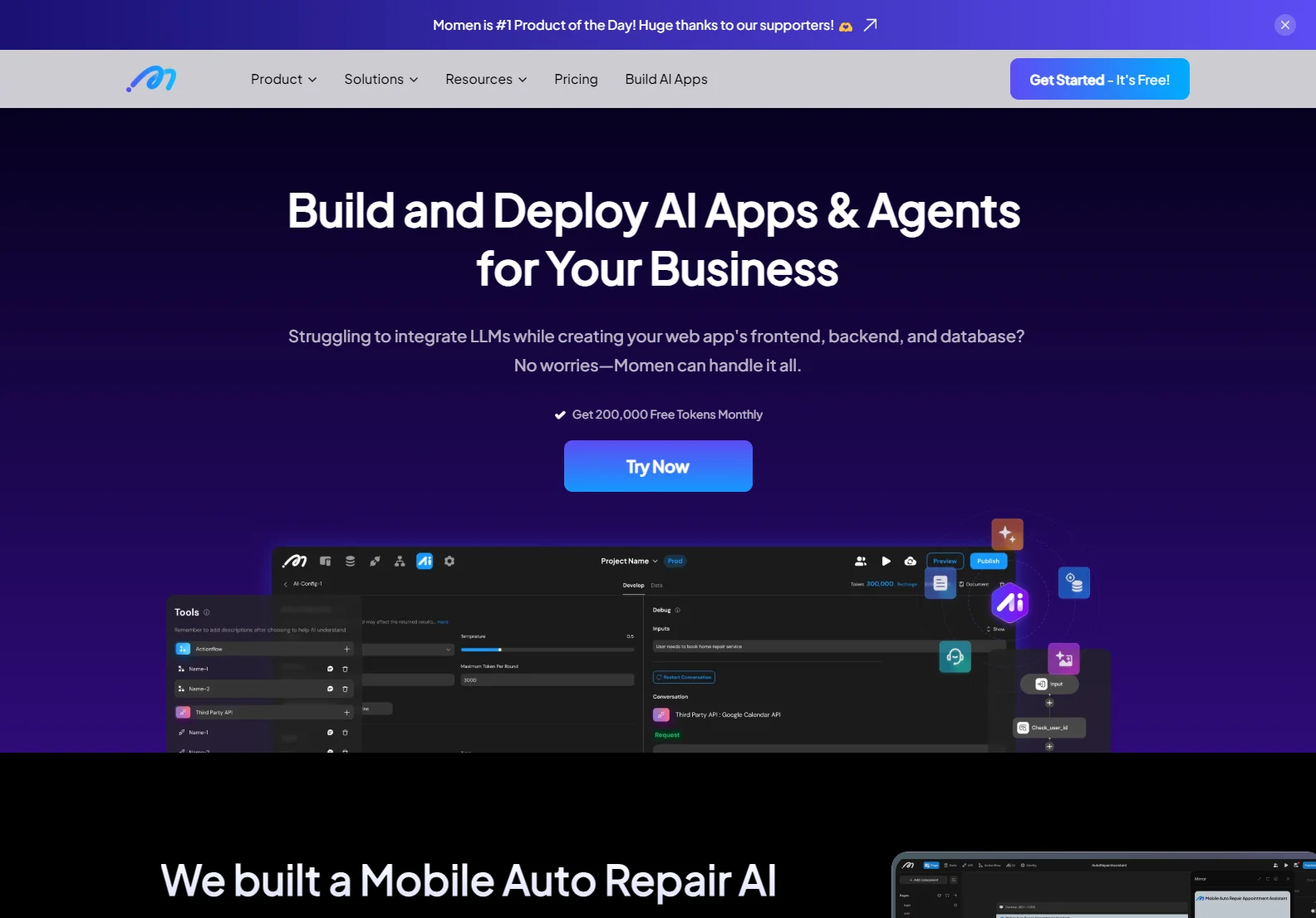 Momen: Empowering Business with AI App Development