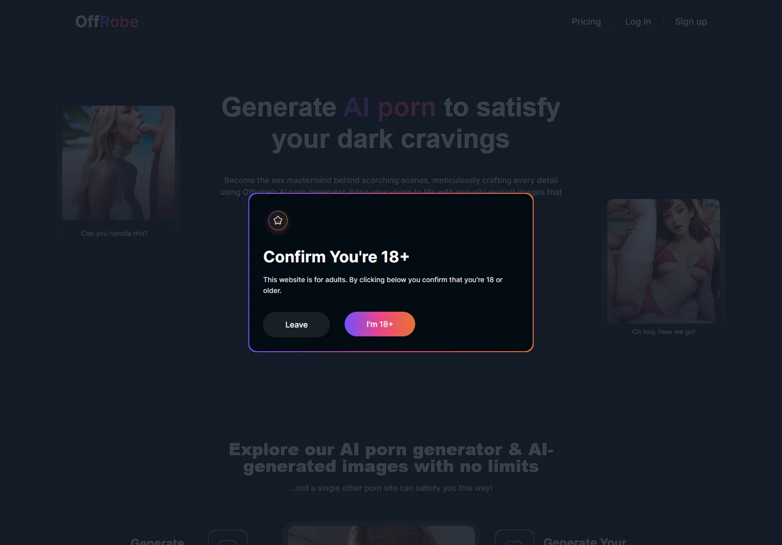 OffRobe AI Porn Generator: Customize Your Adult Fantasies