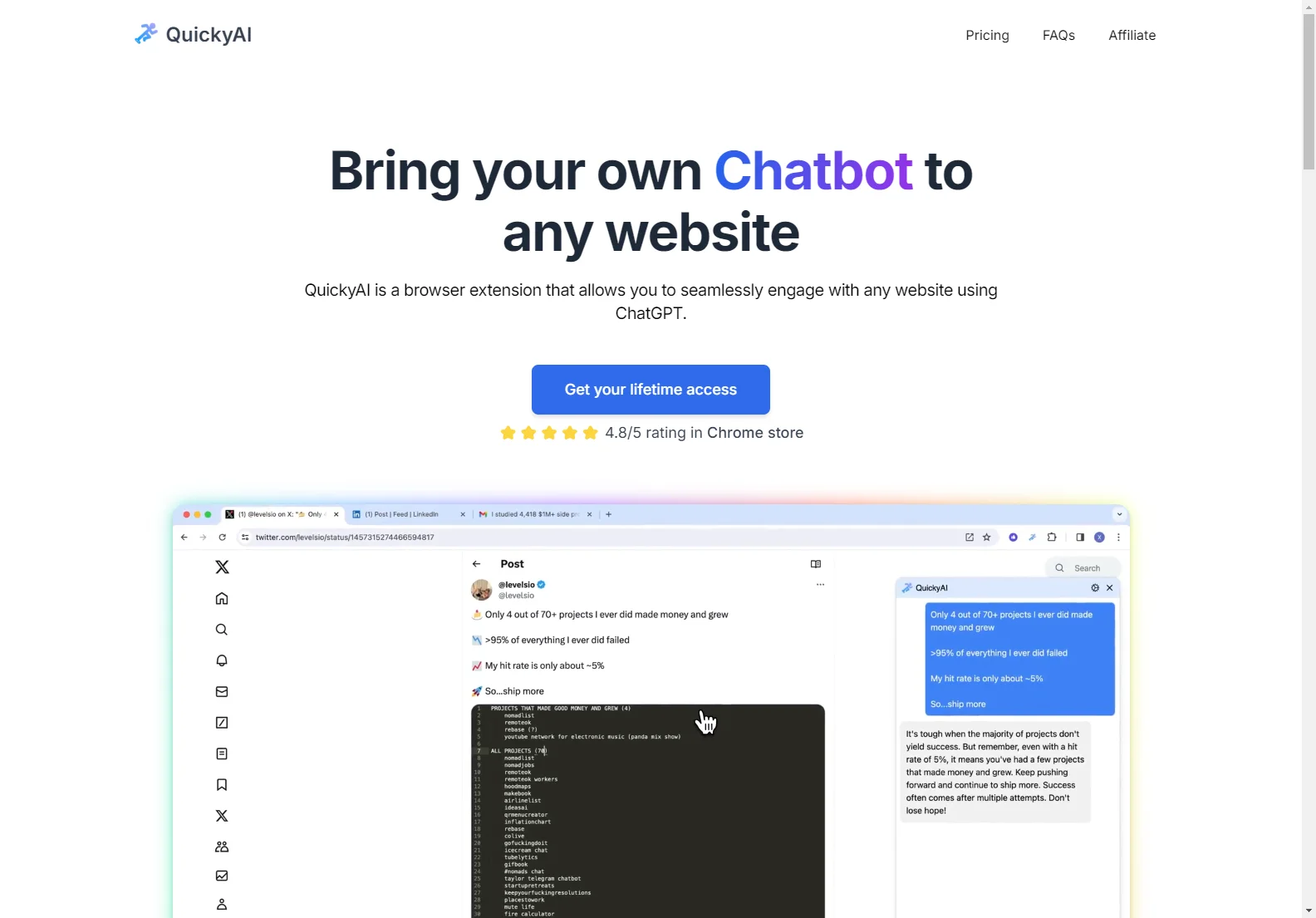 Quicky AI: Unlock Seamless ChatGPT Access on Any Website