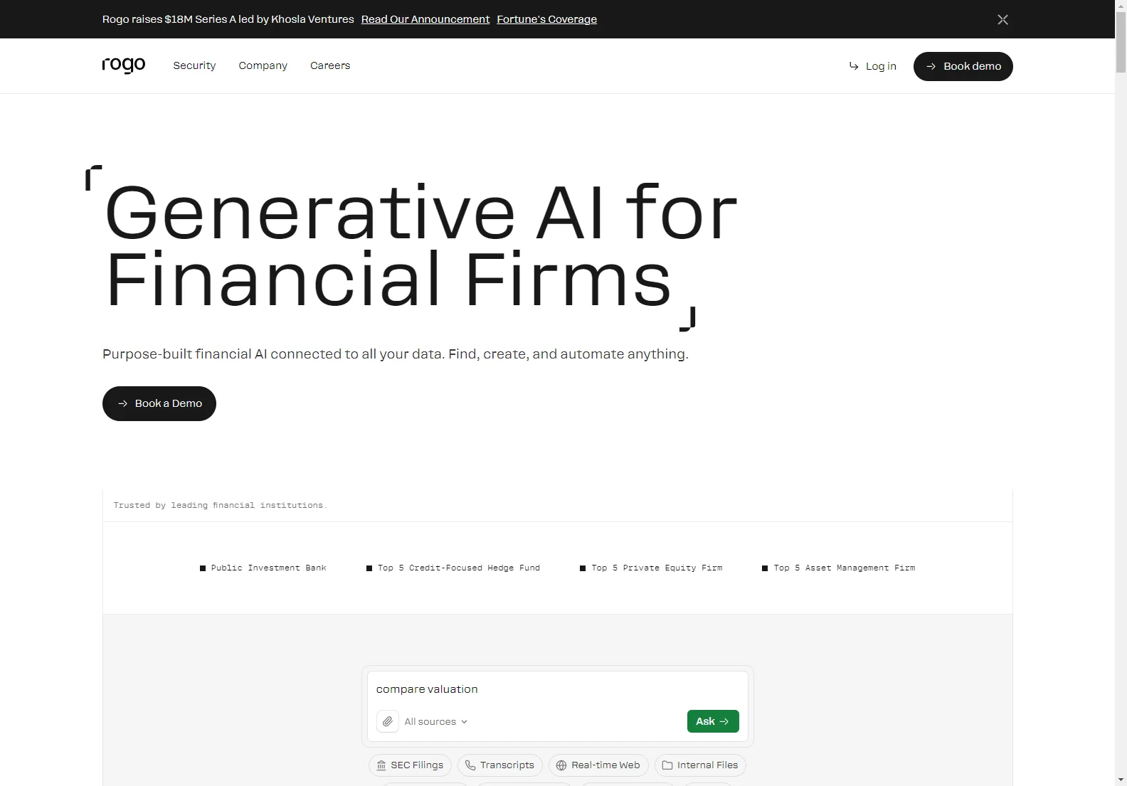 Rogo: Transforming Finance with Advanced AI