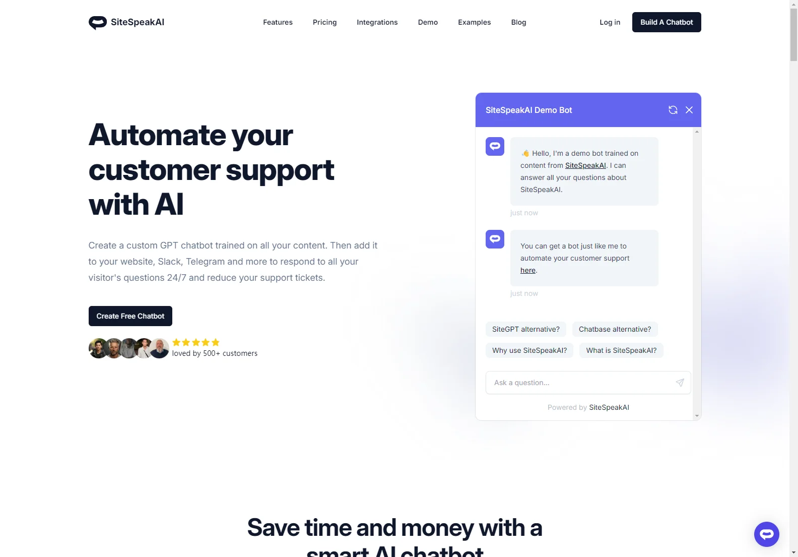 SiteSpeakAI: Revolutionize Customer Support with AI