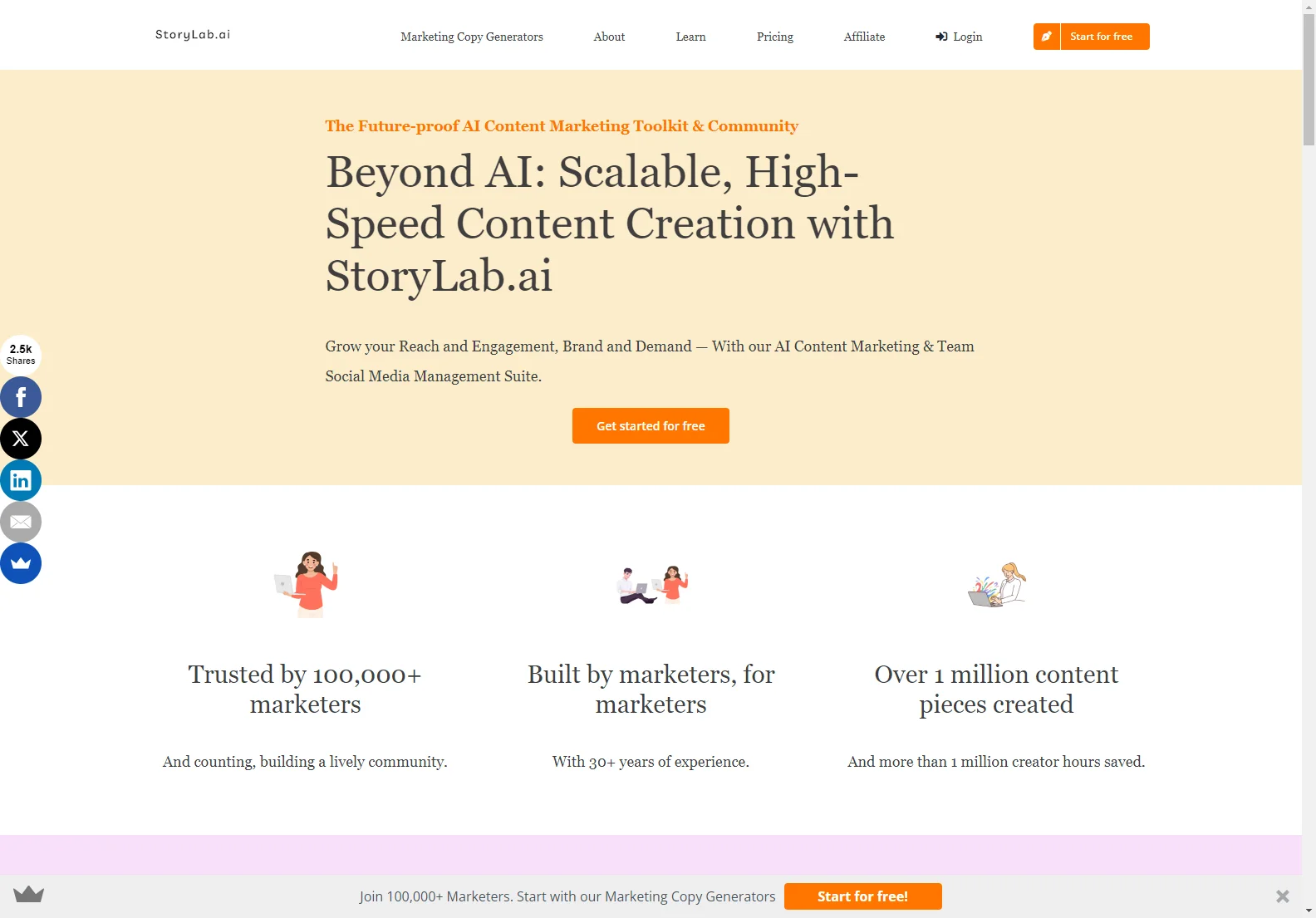 The Modern Marketers AI Content Creation Toolkit - StoryLab.ai