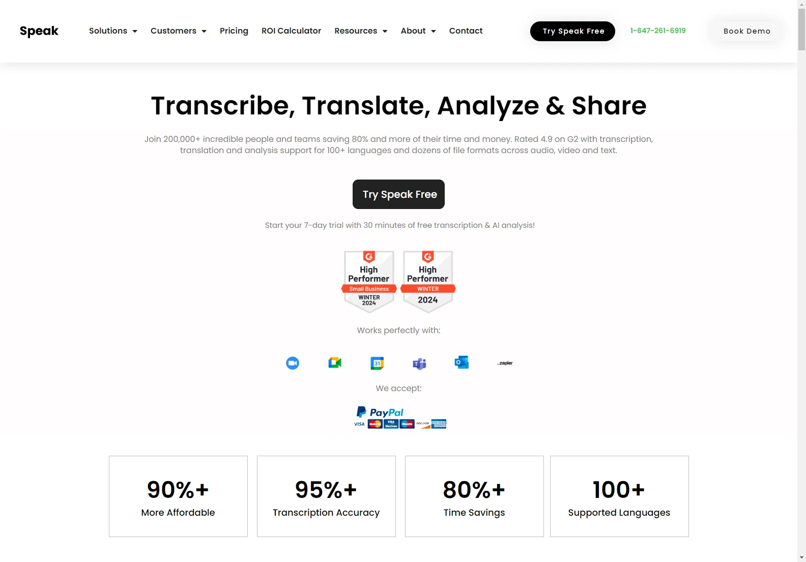 Transcribe, Translate, and Analyze with Speak - Unlock Time and Cost Savings