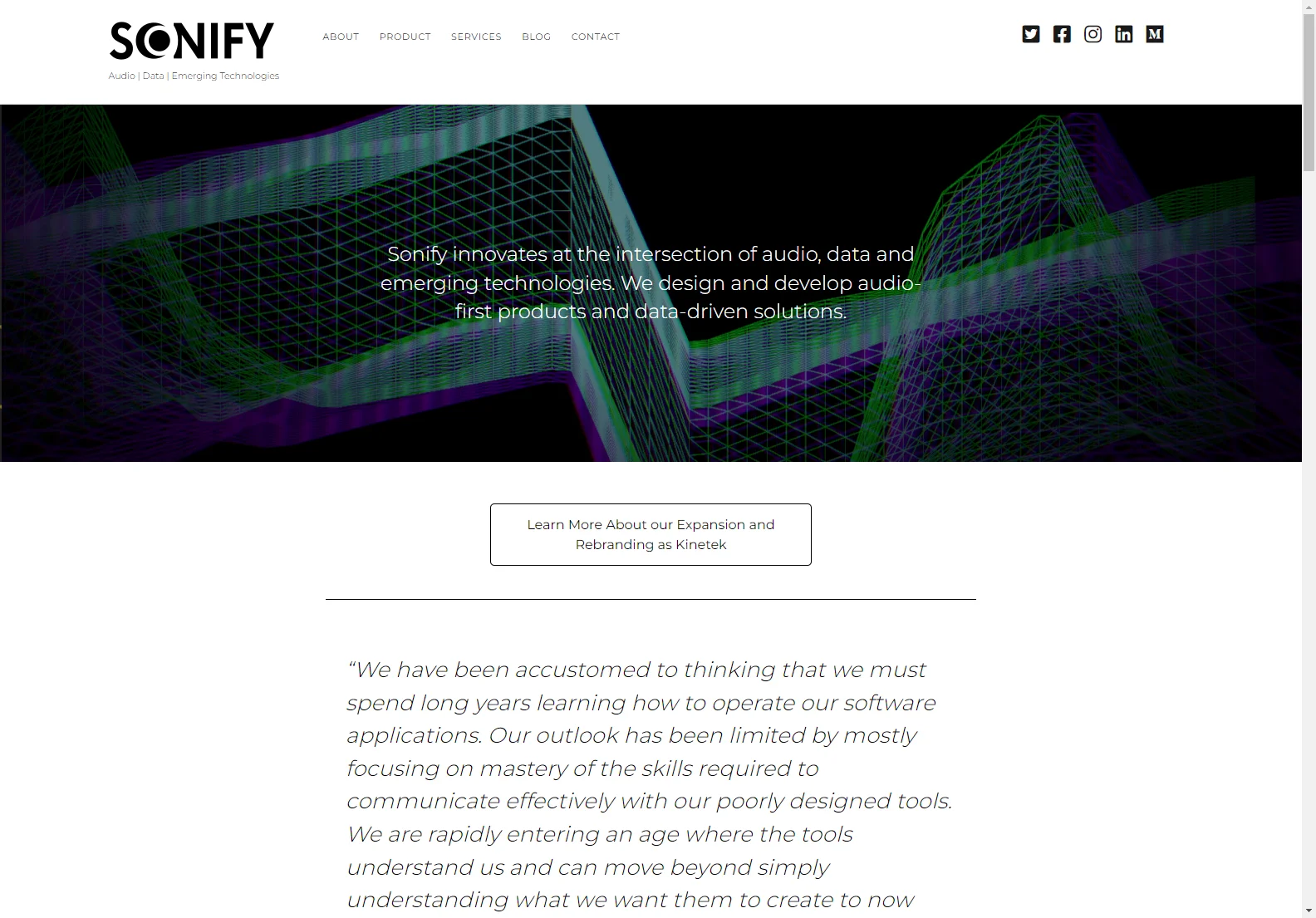 Sonify: Revolutionizing Audio and Data with Innovation