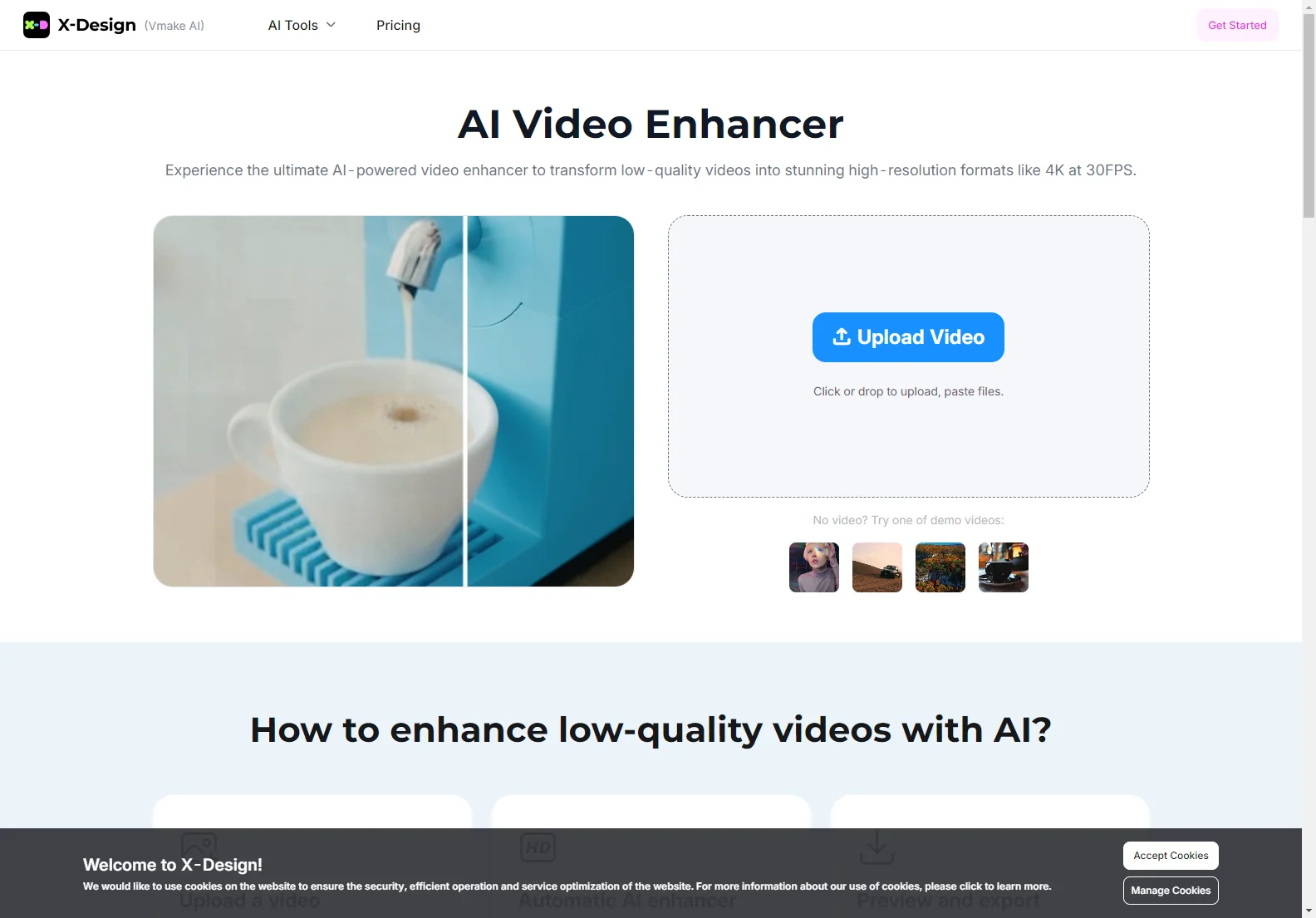 Enhance Your Videos with Vmake AI Video Enhancer