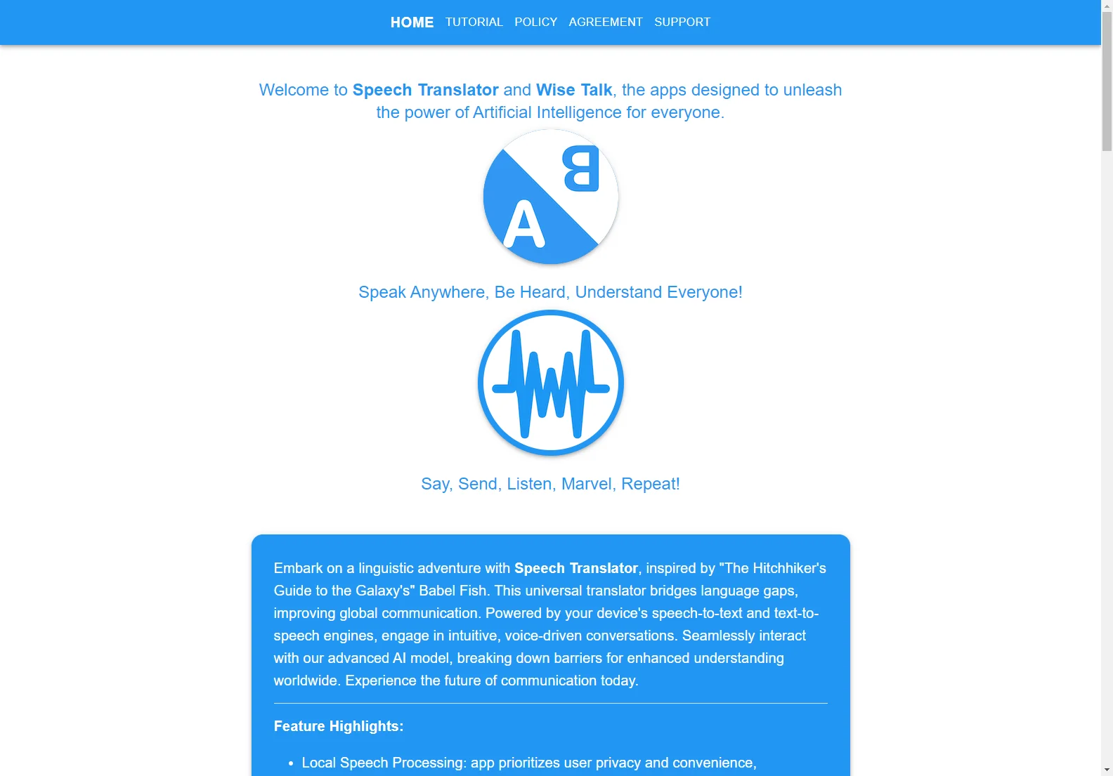 WiseTalk Voice-Activated AI Assistant: Your AI-Powered Companion for Knowledge and Communication