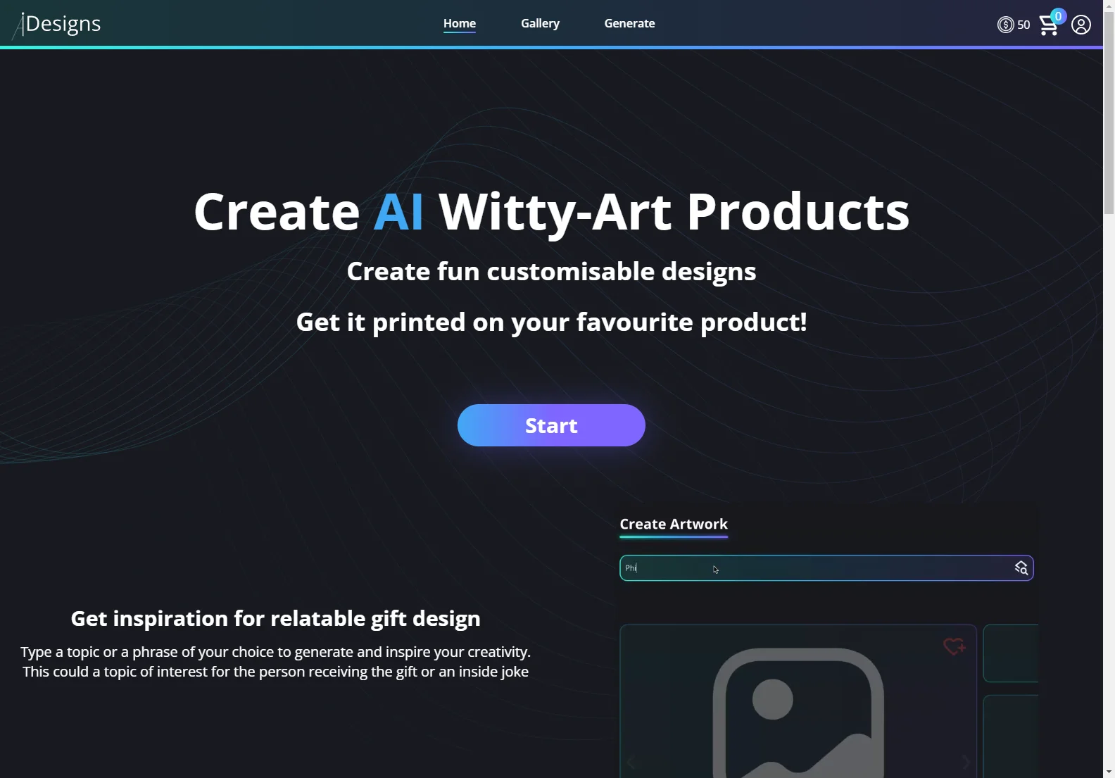 AI Witty-Art Products: Transform Your Ideas into Stunning Designs