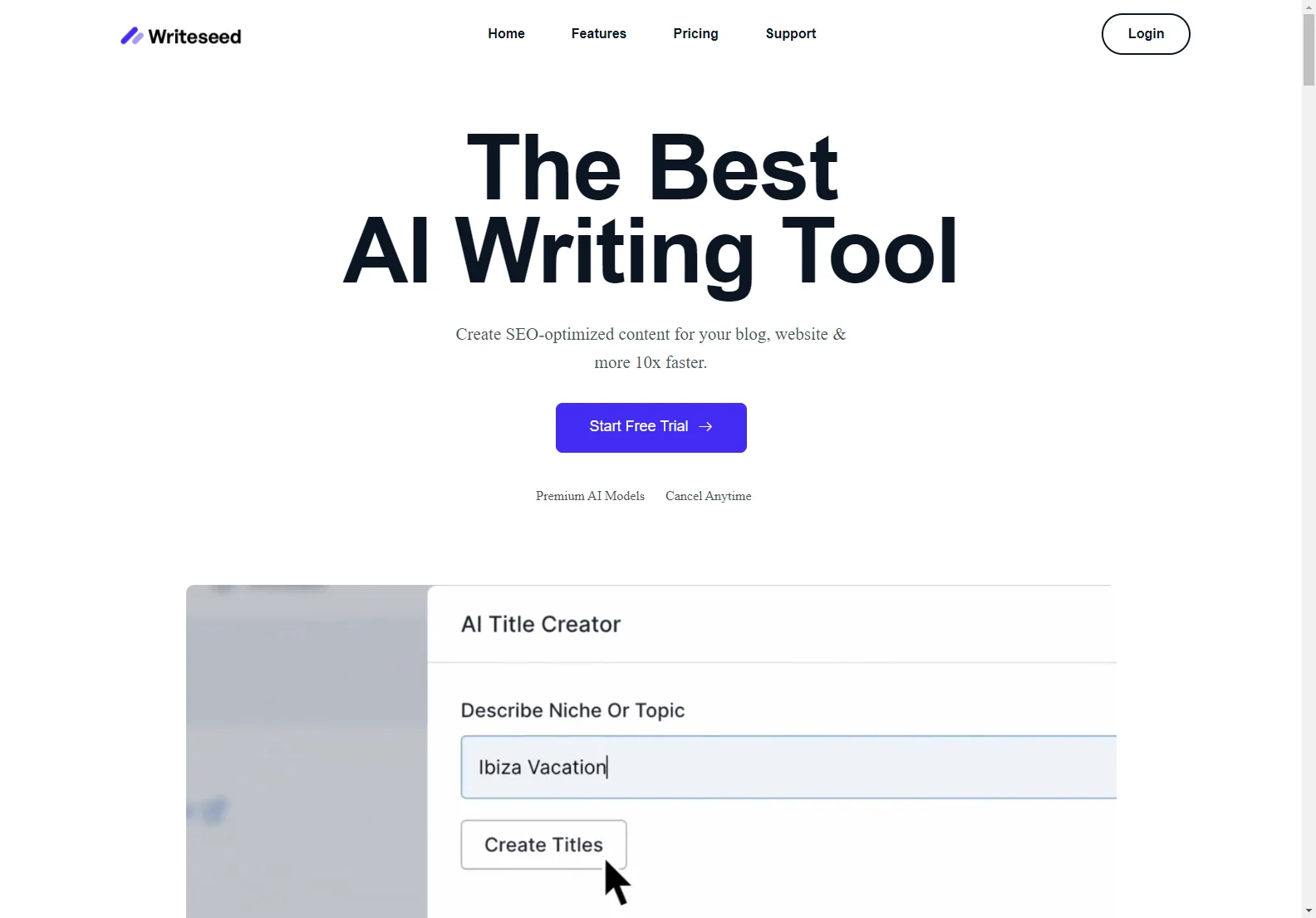 Writeseed: Empowering Content Creation with AI