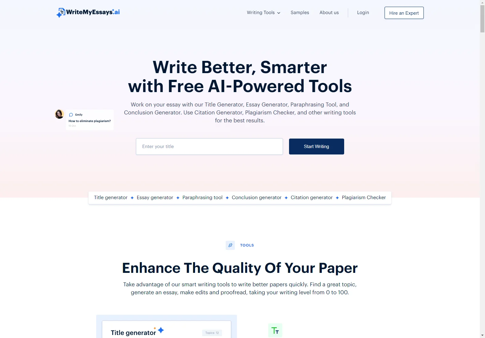 WriteMyEssays.ai: AI-Powered Writing Tools for Effortless Essay Creation