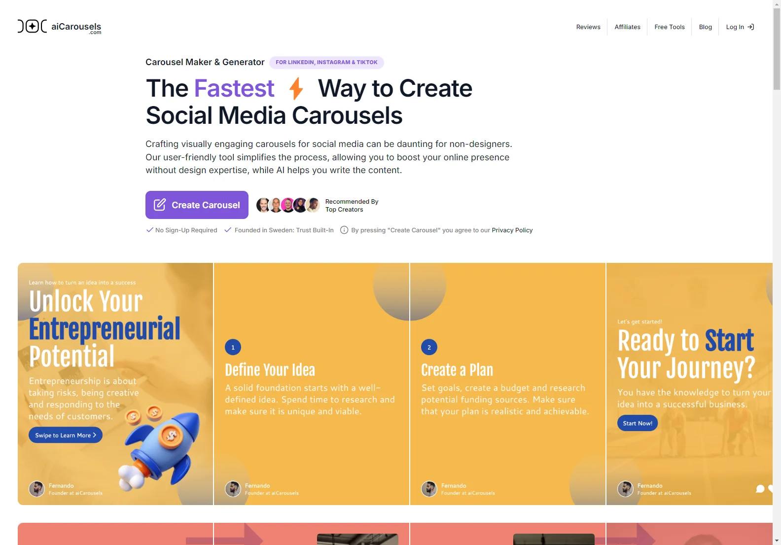 aiCarousels.com: The Ultimate AI-Powered Carousel Maker for Social Media