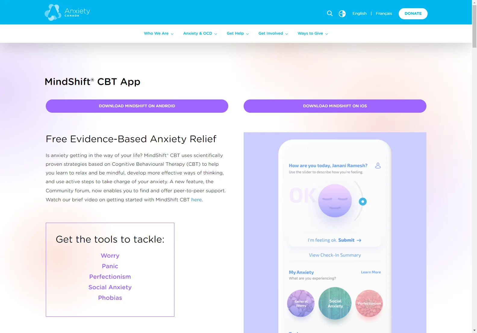 MindShift® CBT App: Overcoming Anxiety with Science