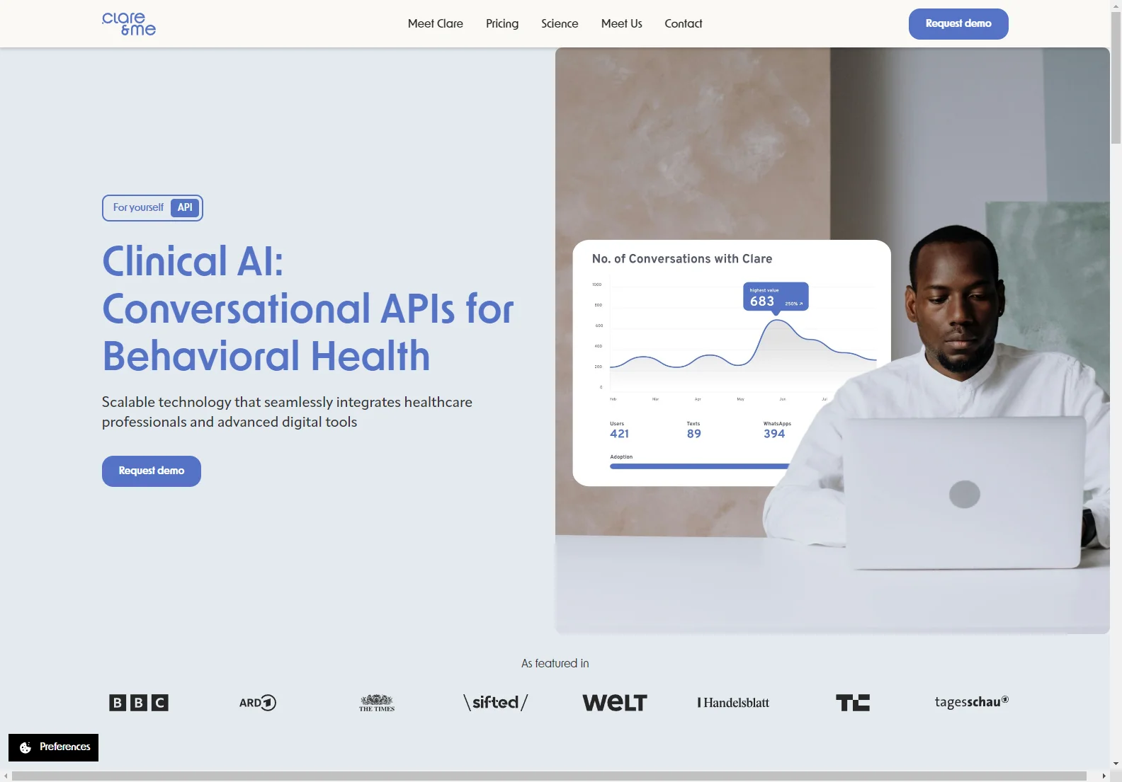 Enhance Behavioral Health with clare&me's Conversational APIs