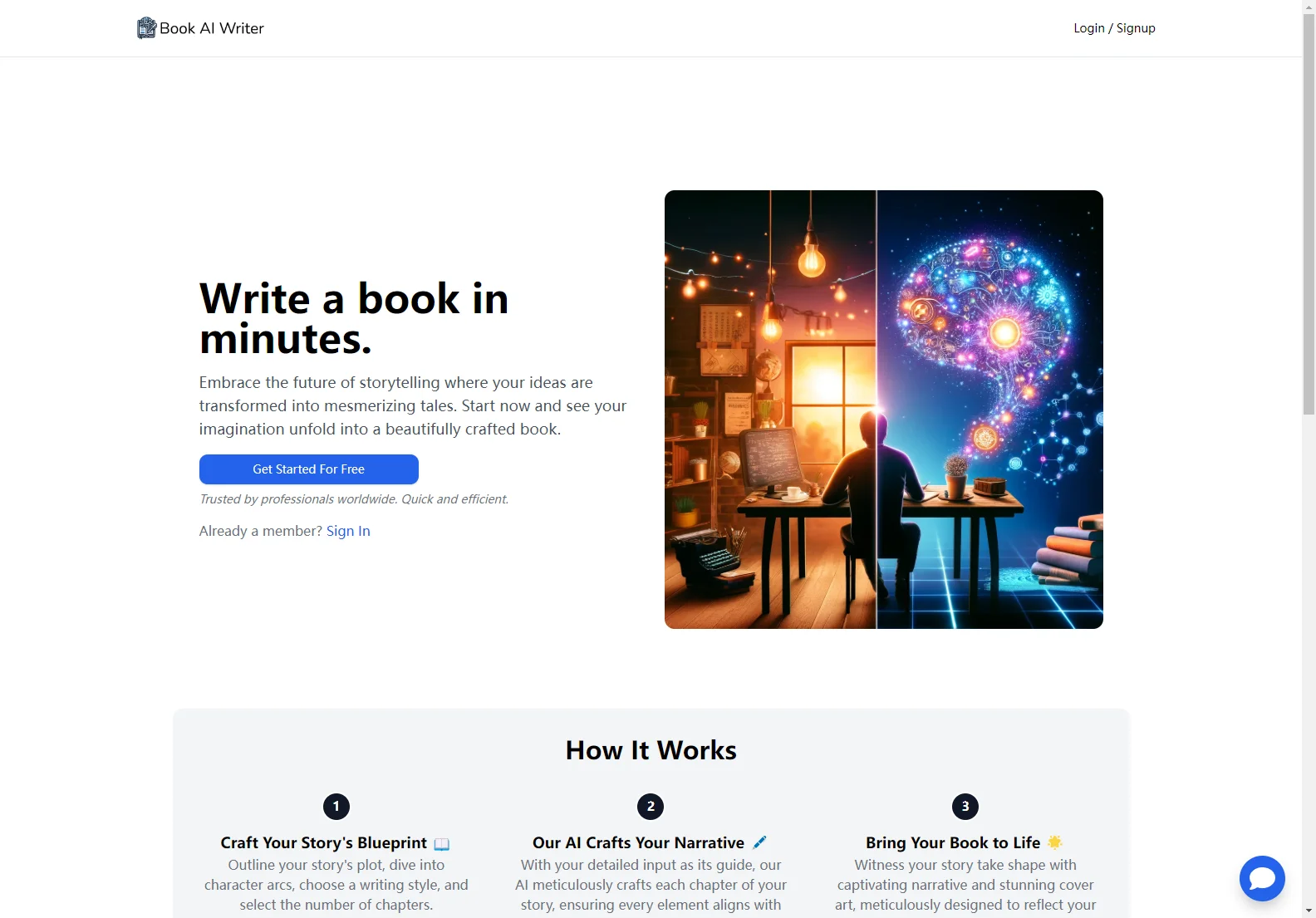 BookAIWriter.com - Transform Your Ideas into Stunning Books