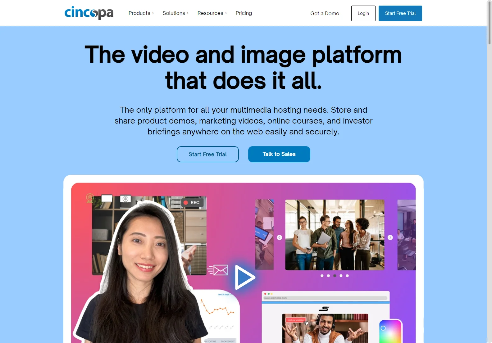 Cincopa: The Ultimate Video and Image Platform for Business - Easy Storage, Sharing & Management