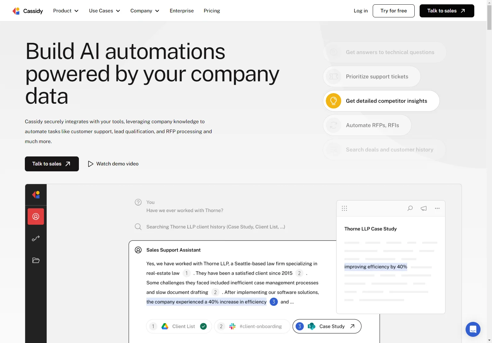 Cassidy: Empowering Businesses with AI Automation