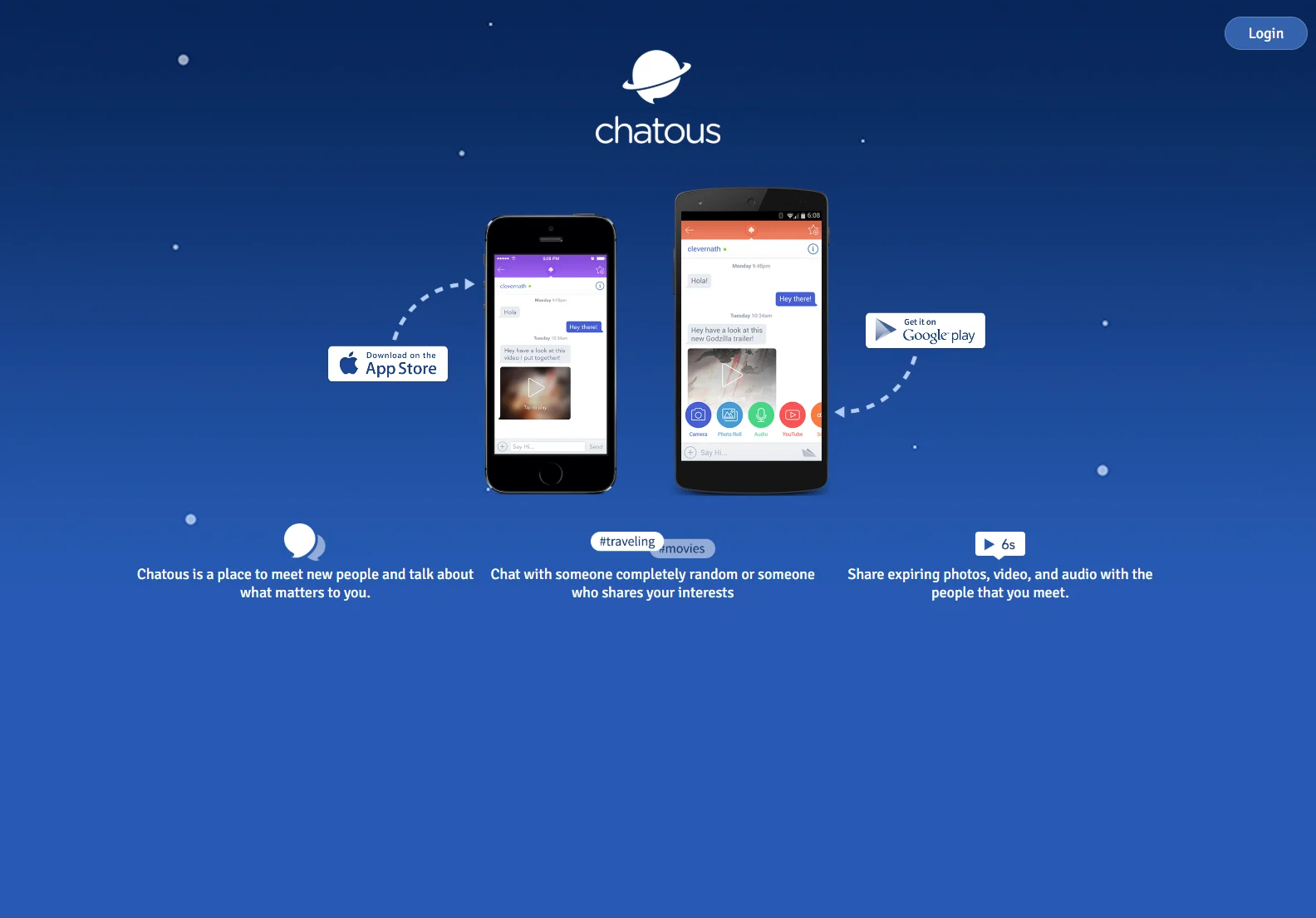 Chatous: Connect with New People via Text & Video Chat