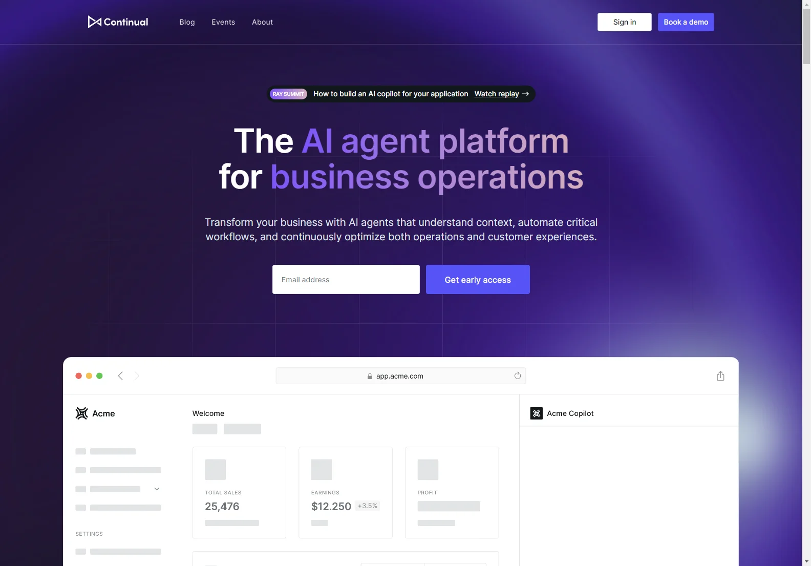 Continual: Empowering Business with AI Agents