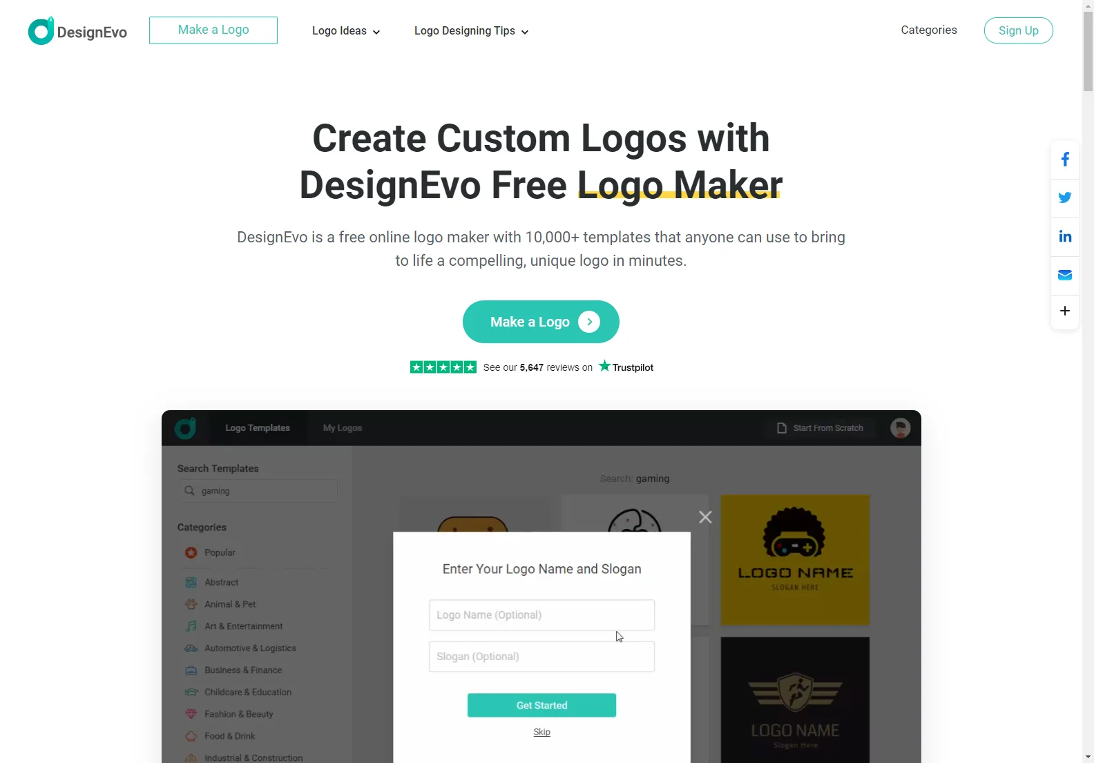 Create Custom Logos with DesignEvo - Free and Easy!