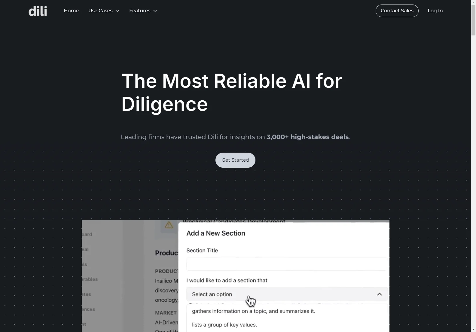 Dili - The AI Diligence Platform: Your Reliable Partner for High-Stakes Deals