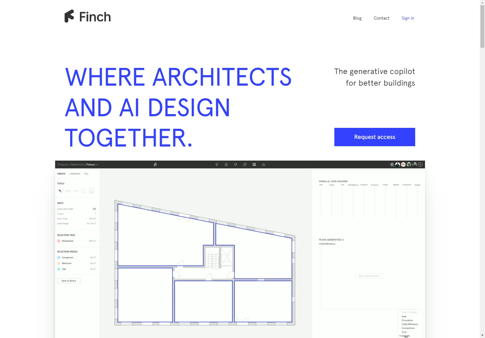 Finch: Optimizing Architectural Designs with AI