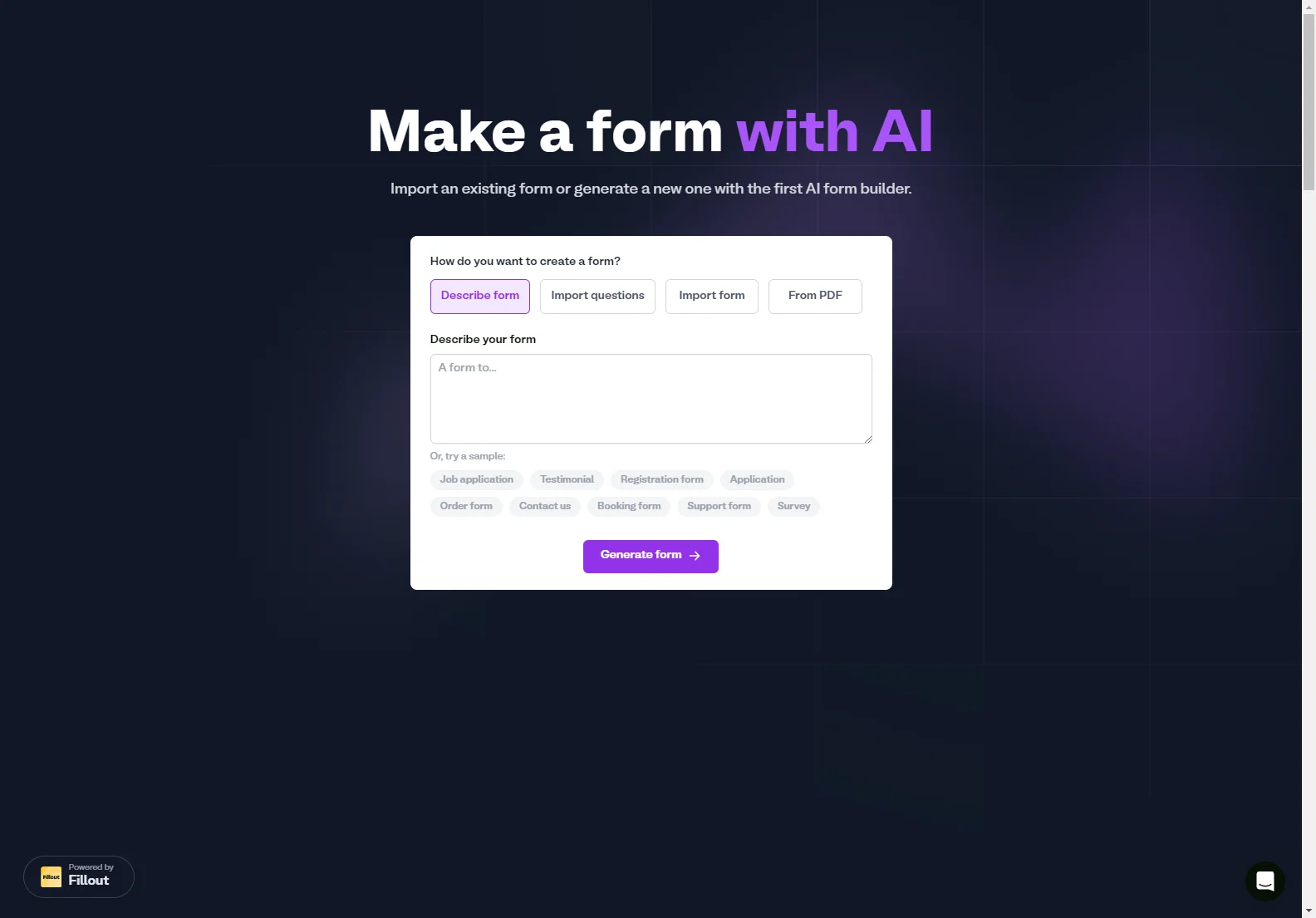 AI Form Generator: Effortless Form Creation