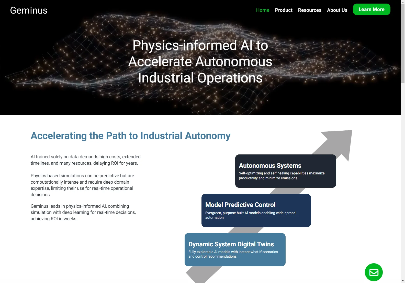 Geminus: Accelerating Industrial Autonomy with Physics-Informed AI