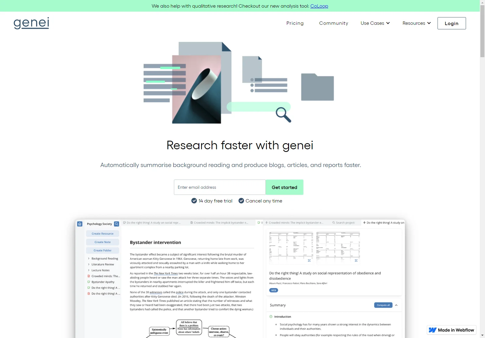 genei: Revolutionizing Research with AI-Powered Summarization