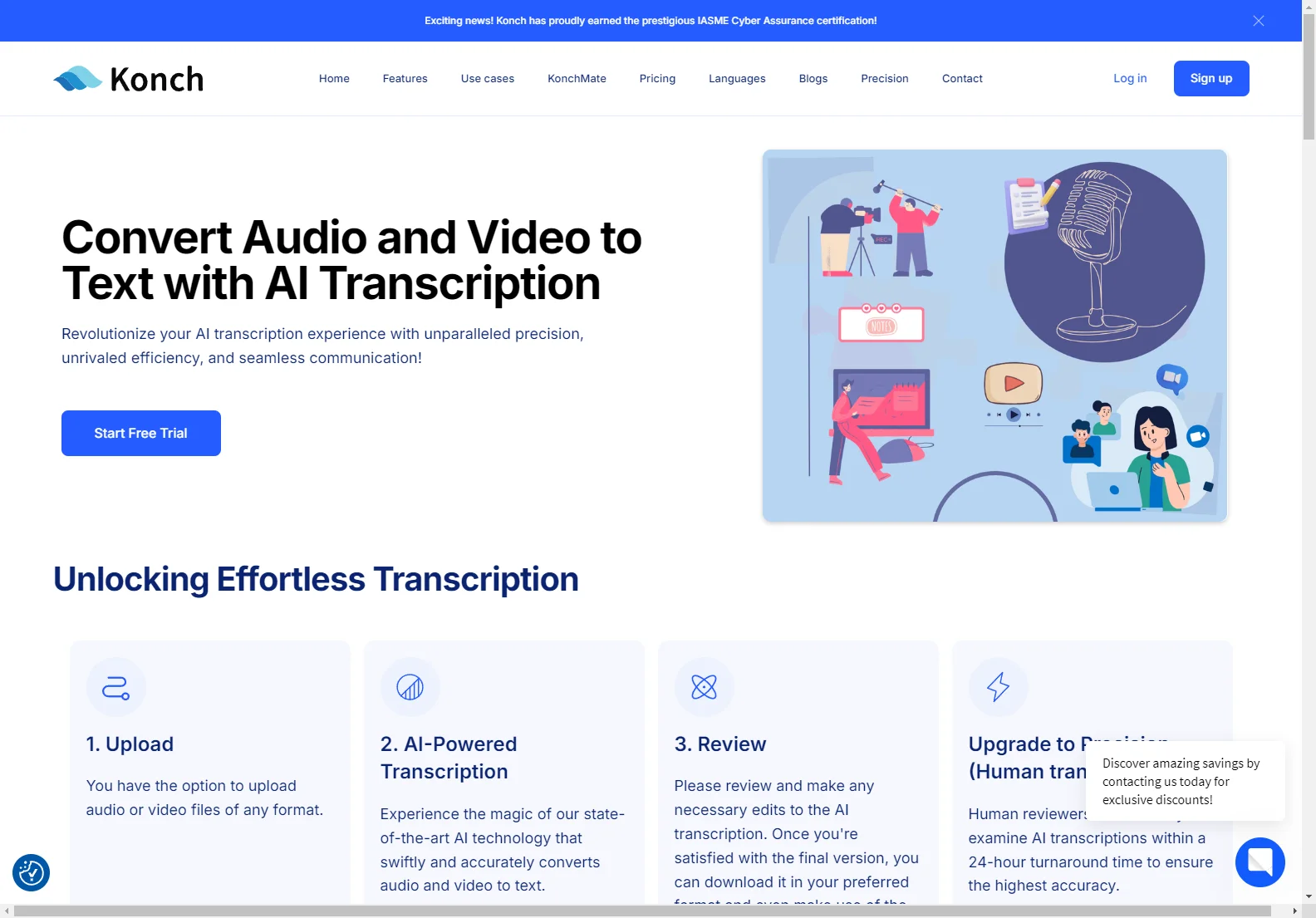 Revolutionize Transcription with Konch AI