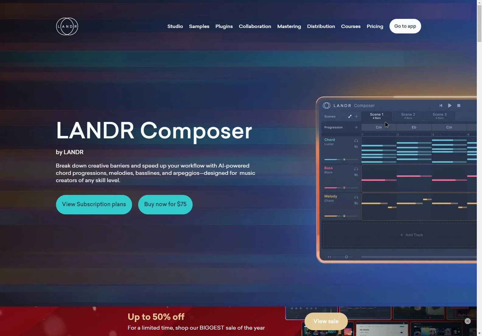 LANDR Composer: AI-Powered Music Creation for All Skill Levels