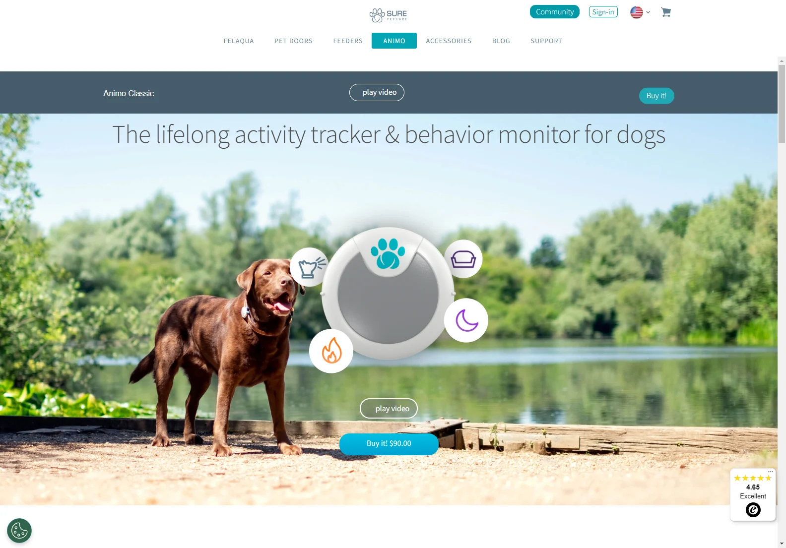 Animo: Enhancing Dog Health with Activity & Behavior Monitoring