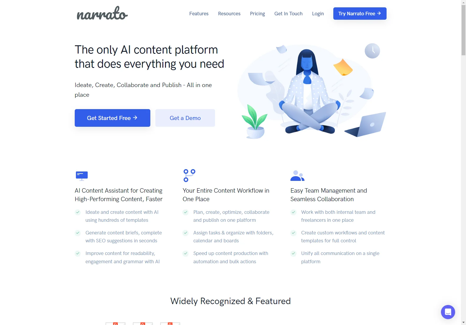 Narrato: Unleashing the Power of AI for Content Creation