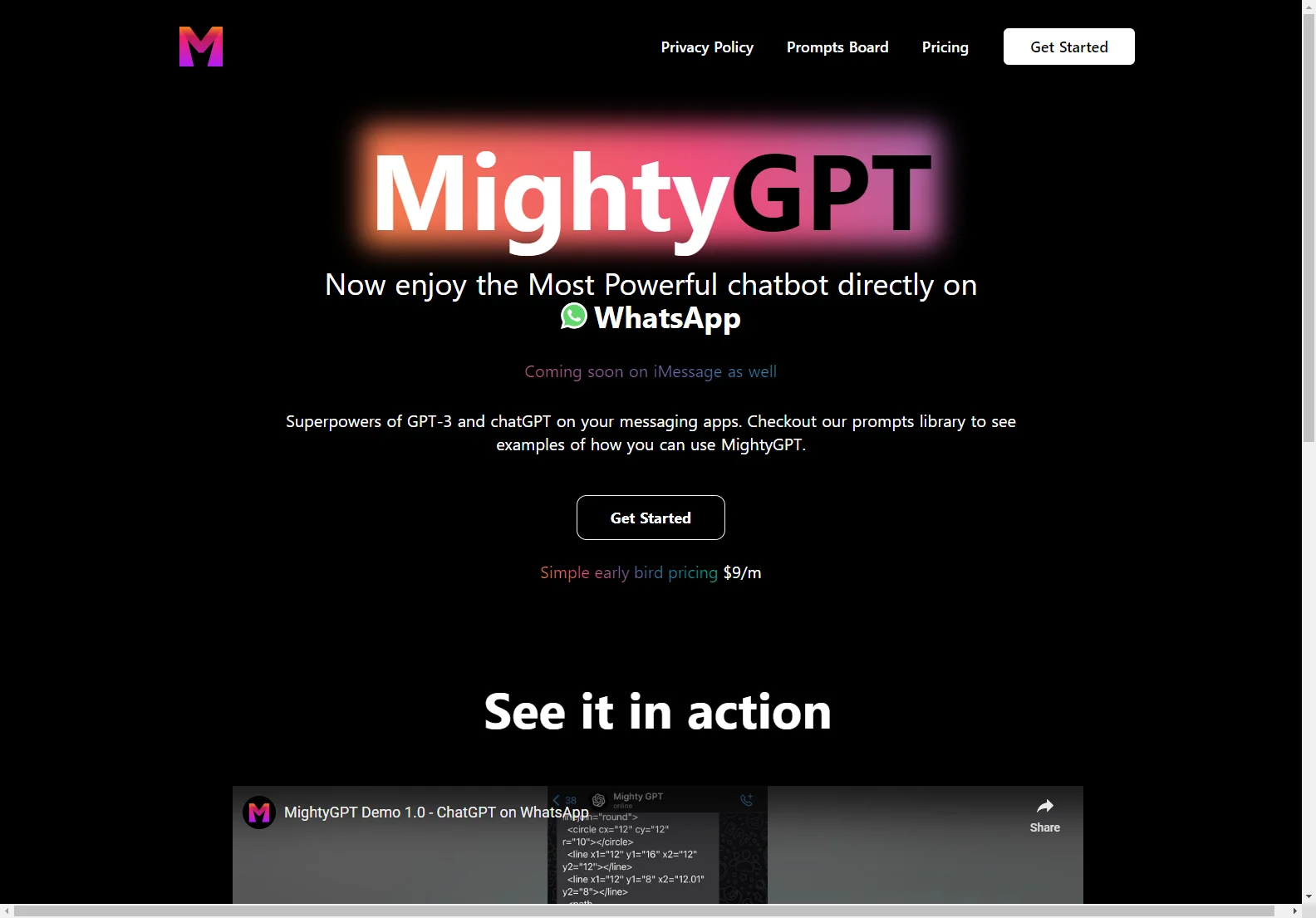 MightyGPT: Enjoy Powerful Chatting on Whatsapp and Soon on iMessage