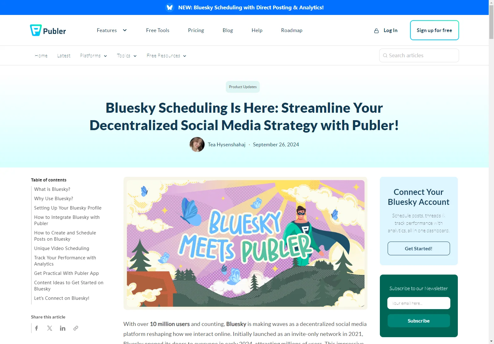 Bluesky Scheduling with Publer: Streamline Your Social Media