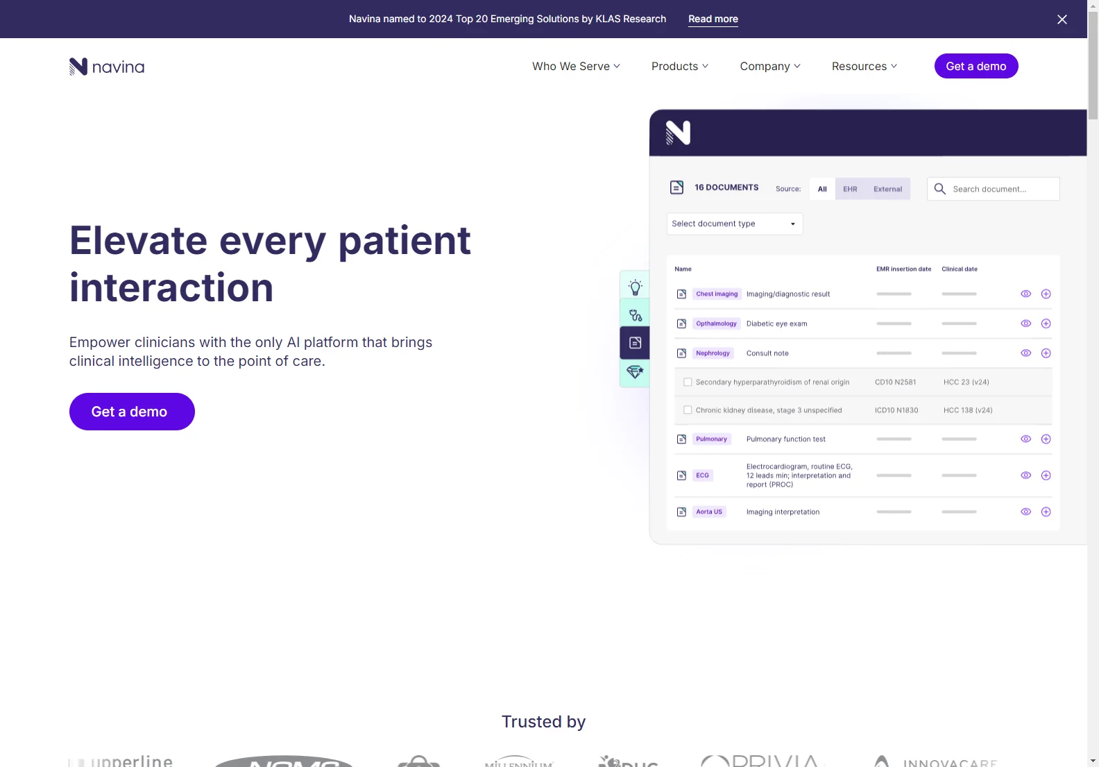 Navina AI: Empowering Clinicians with Advanced Clinical Intelligence