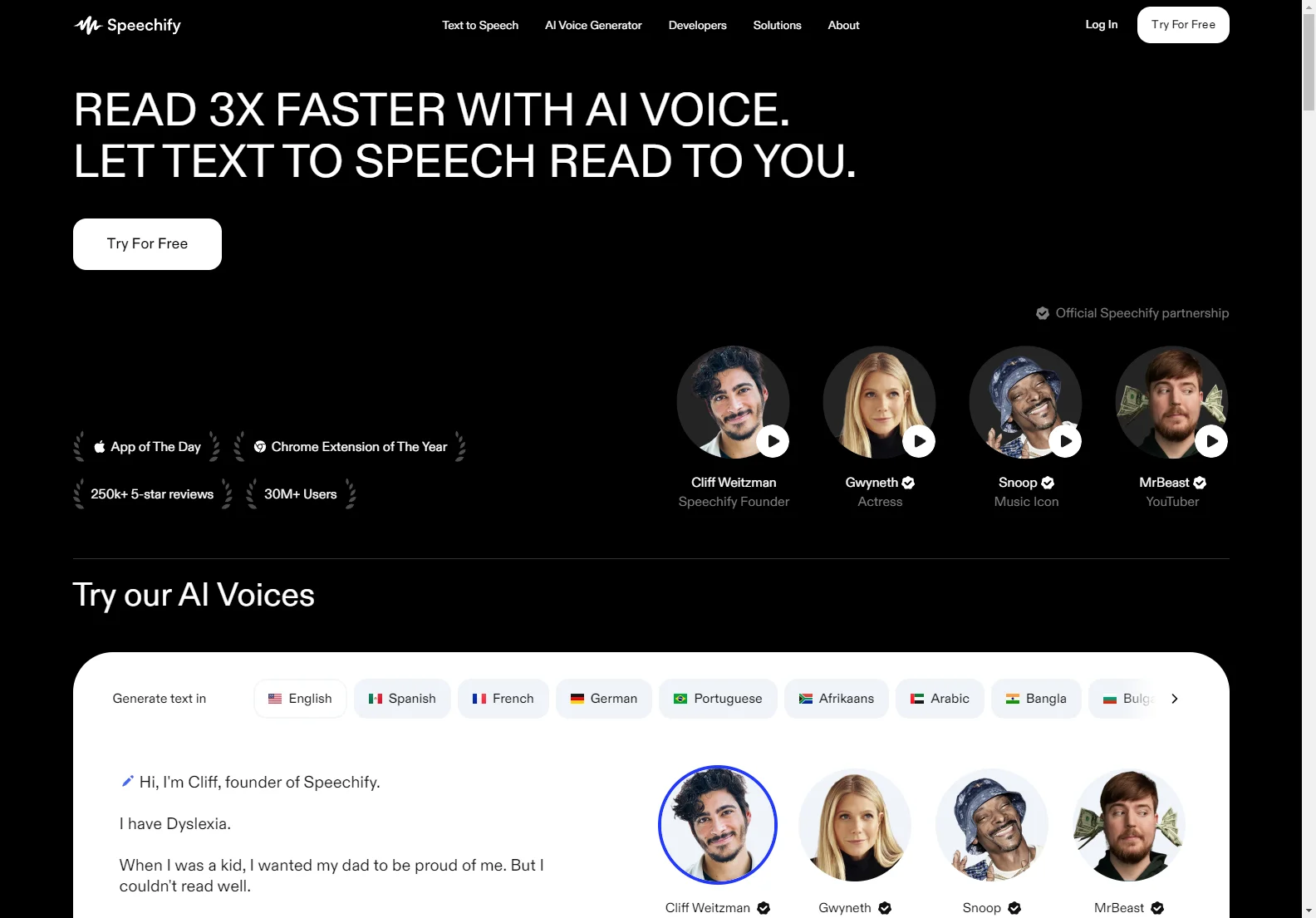 Speechify: Transform Your Reading Experience with AI Voices