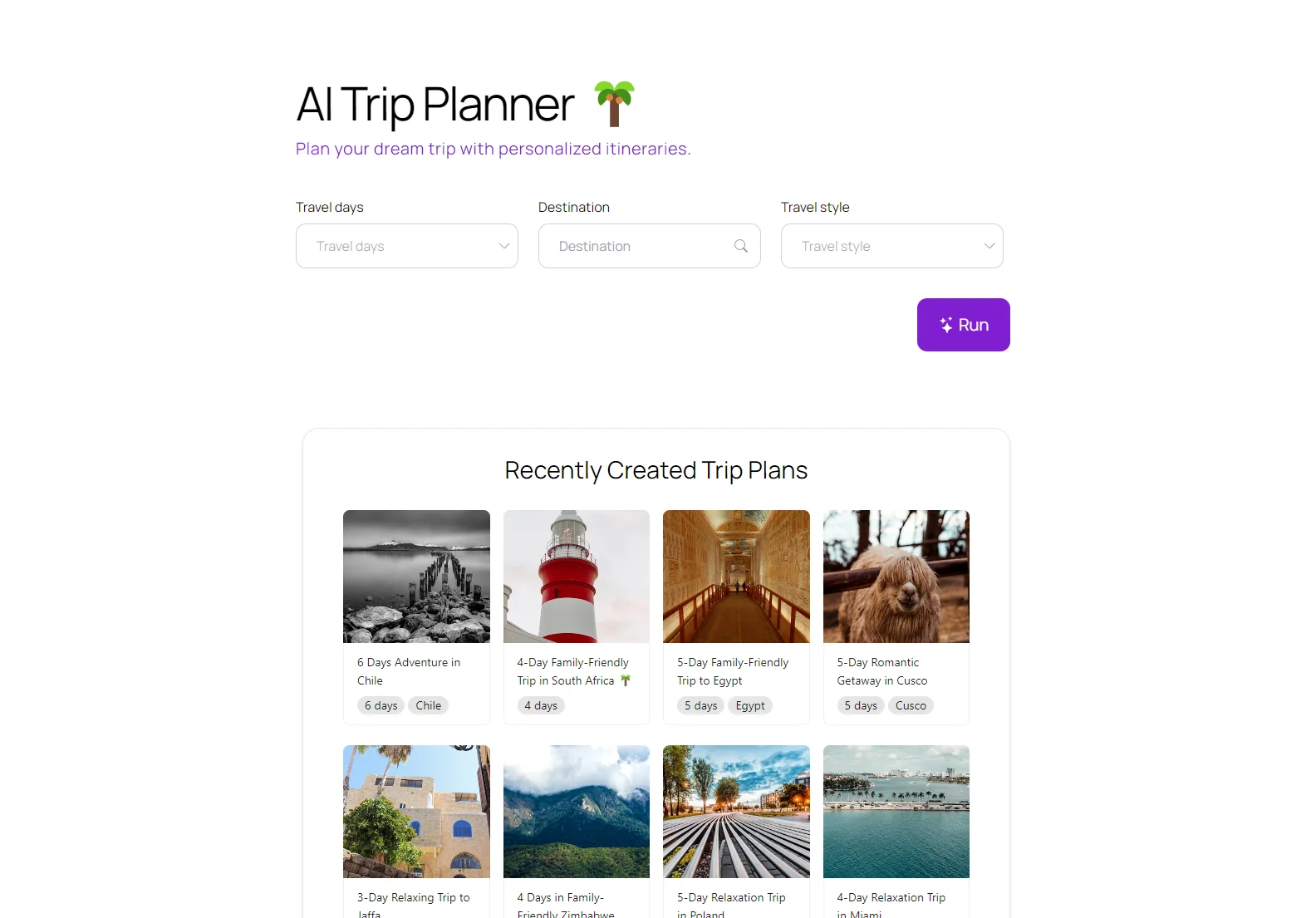 AI Trip Planner: Personalized Itineraries for Your Dream Trips