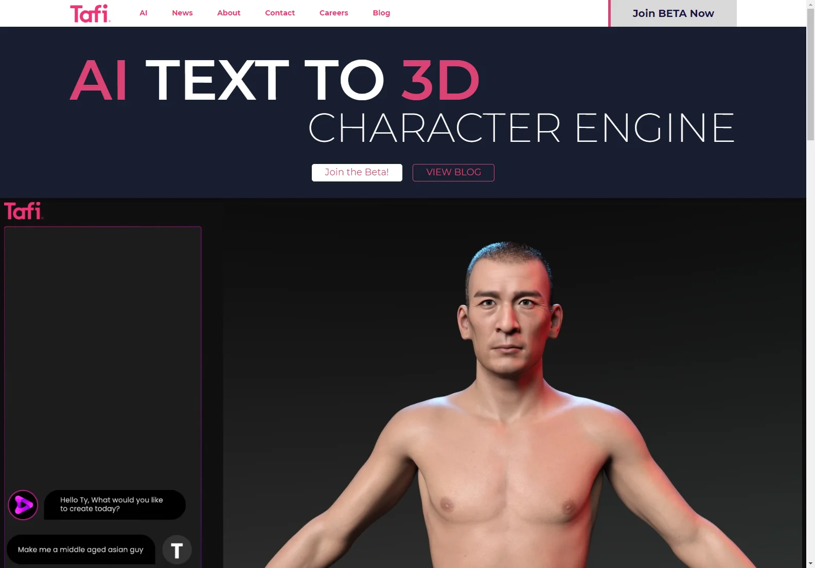 Tafi Avatar：最速で高品質3Dキャラクターを作成