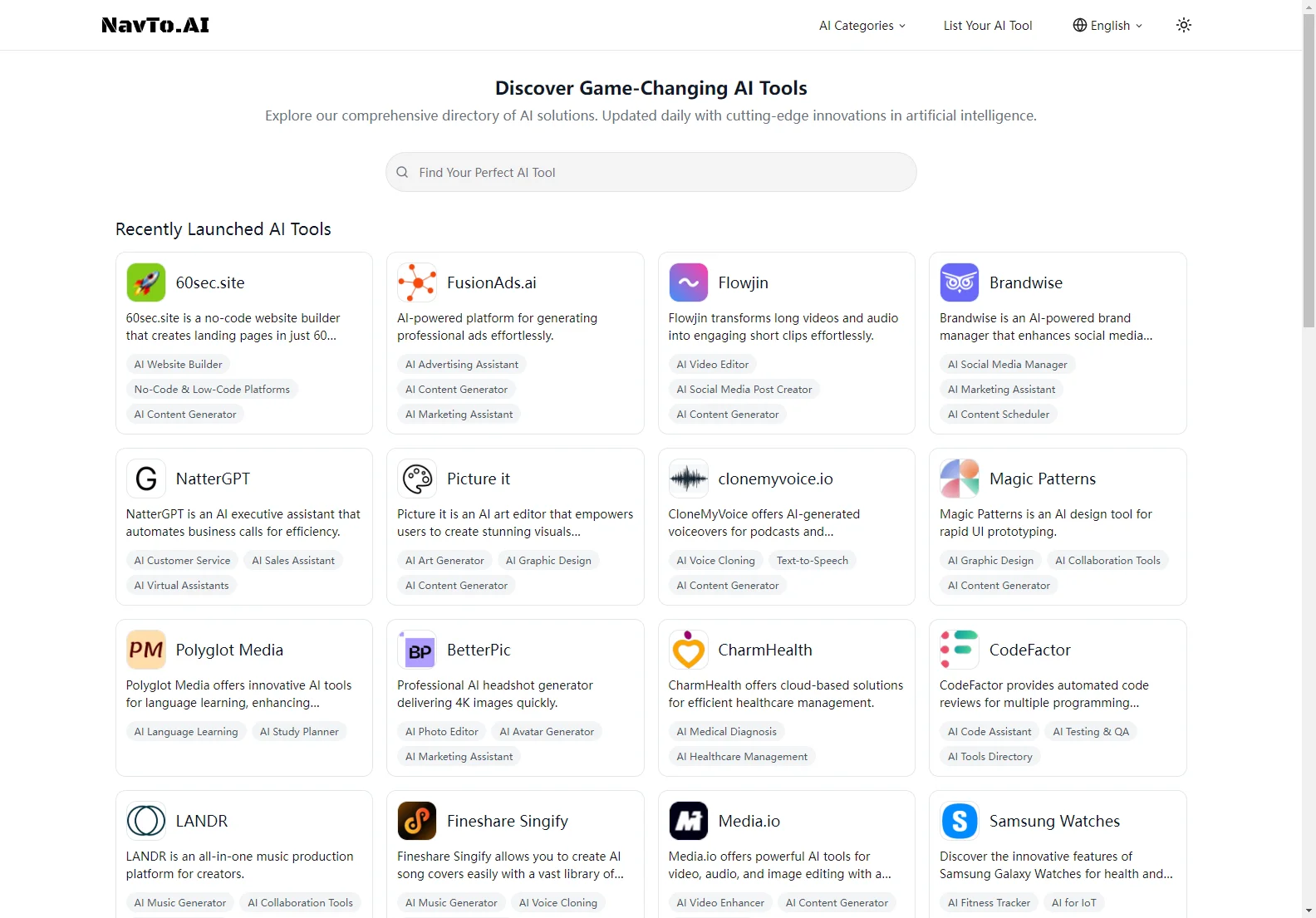 NavTo.AI: Discover the Best AI Tools for Enhanced Productivity