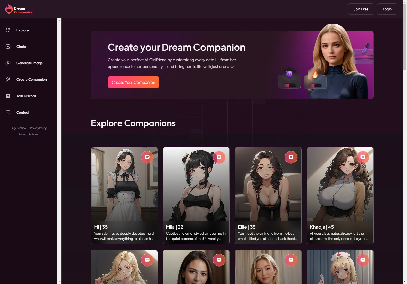 Dream Companion: Unleash Your Desires with NSFW AI Roleplay