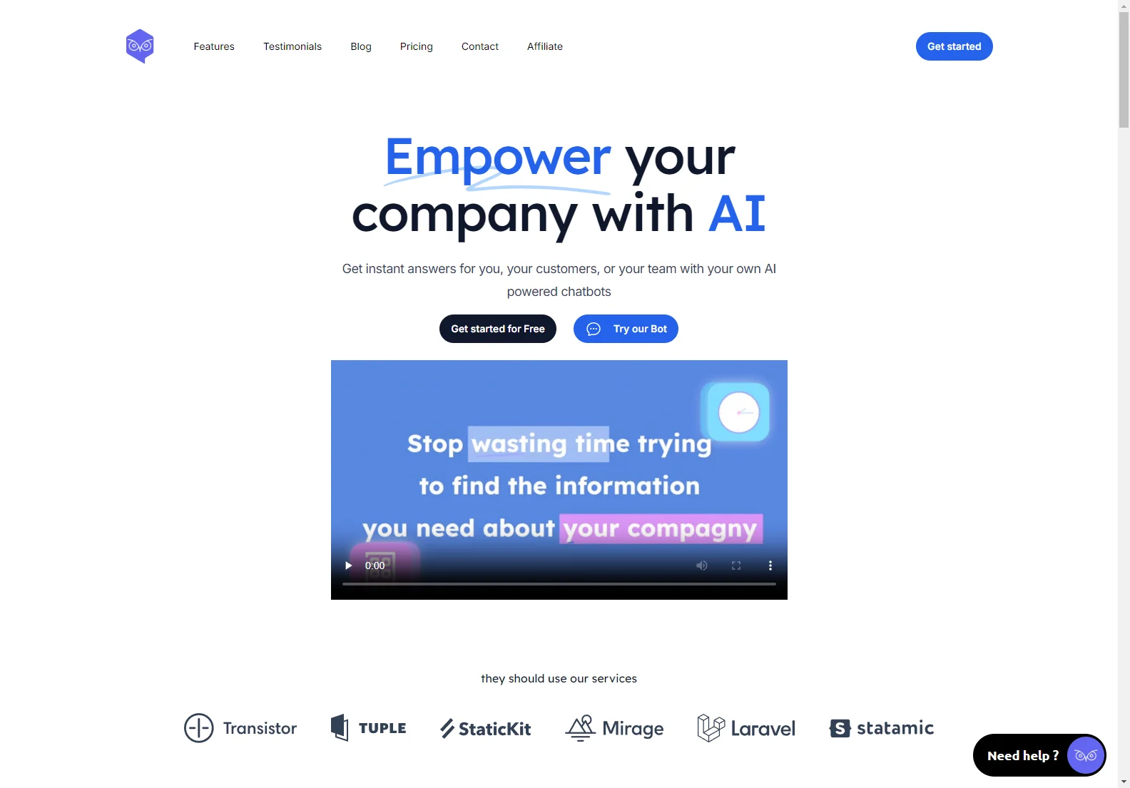 Owlbot: Revolutionizing Business with Advanced AI Chatbot